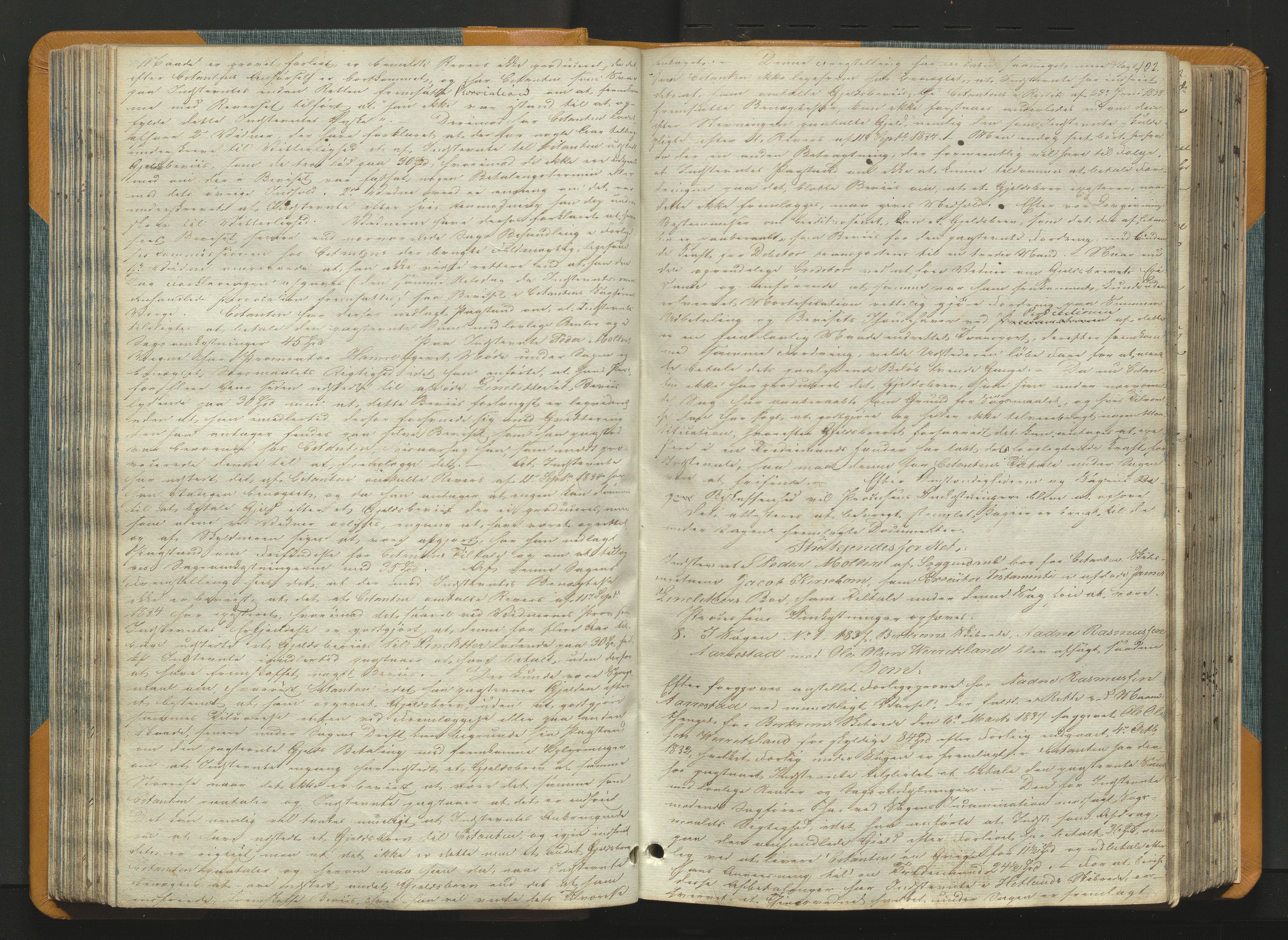 Jæren og Dalane sorenskriveri, AV/SAST-A-100306/3/30/30BAA/L0003: Tingbok for Dalane, 1837-1843, s. 101b-102a