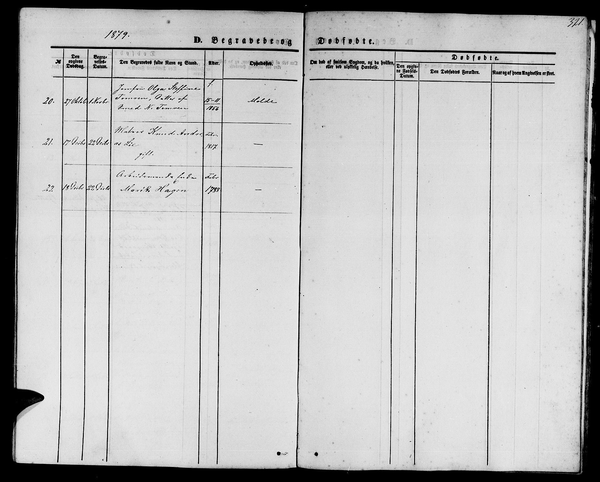 Ministerialprotokoller, klokkerbøker og fødselsregistre - Møre og Romsdal, AV/SAT-A-1454/558/L0701: Klokkerbok nr. 558C02, 1862-1879, s. 321