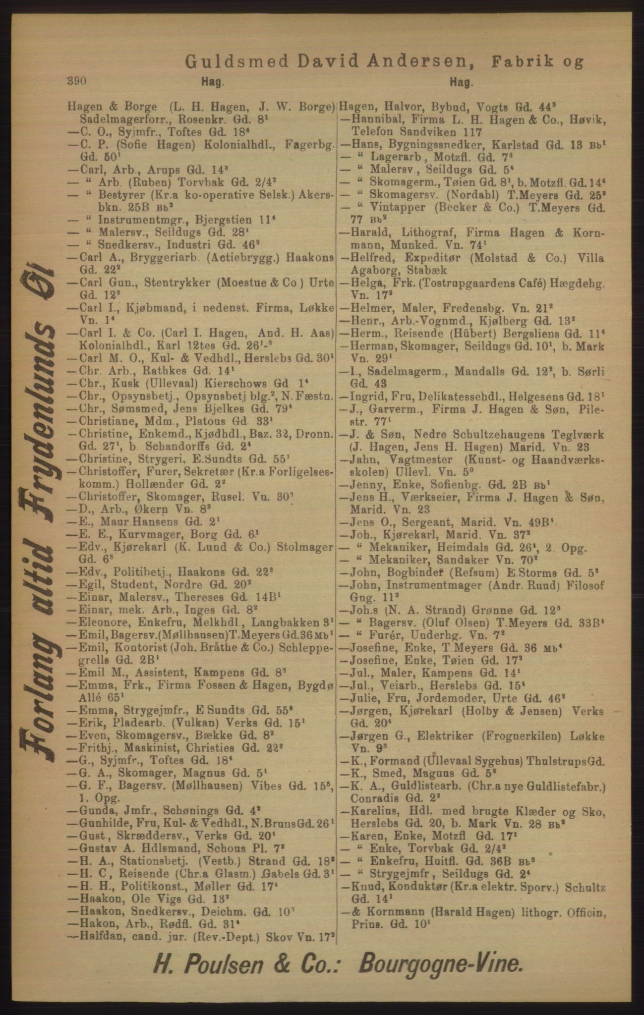 Kristiania/Oslo adressebok, PUBL/-, 1906, s. 390