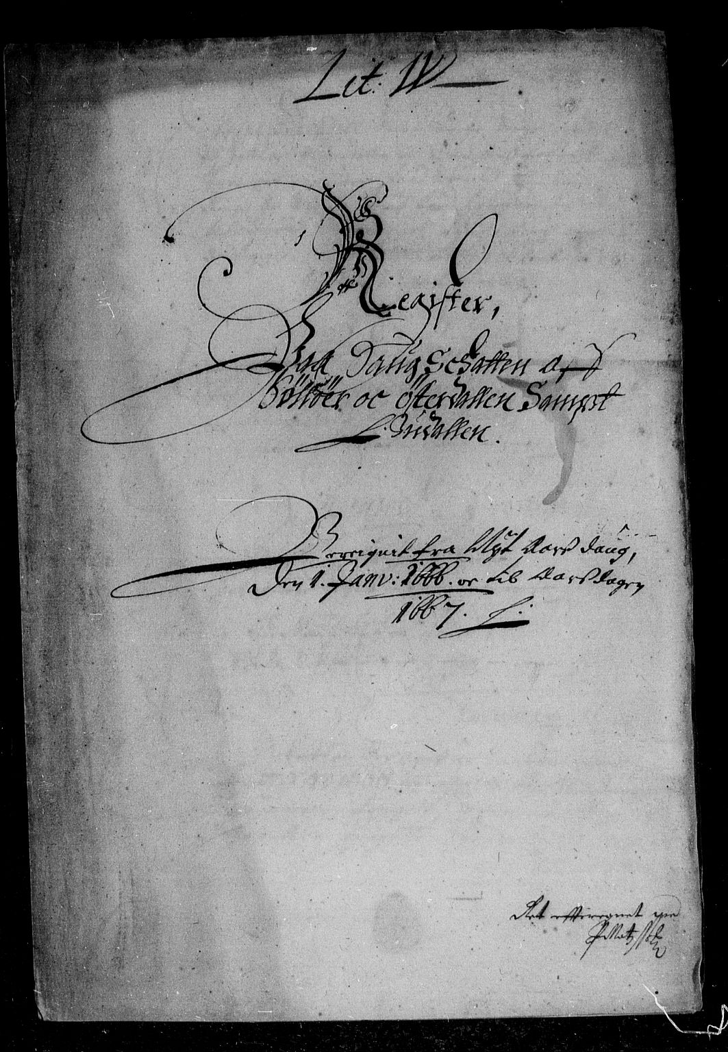 Rentekammeret inntil 1814, Reviderte regnskaper, Stiftamtstueregnskaper, Landkommissariatet på Akershus og Akershus stiftamt, AV/RA-EA-5869/R/Rb/L0036: Akershus stiftamt, 1666