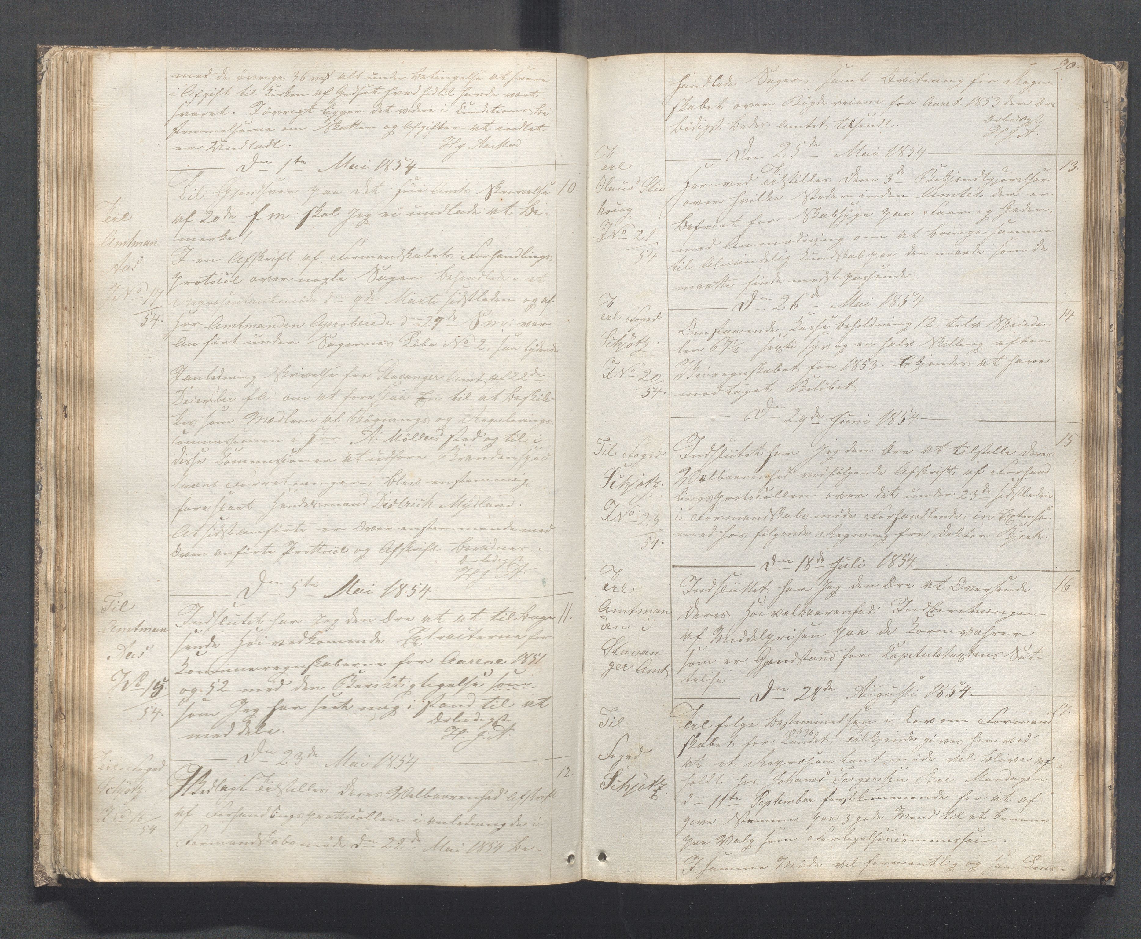 Sokndal kommune - Formannskapet/Sentraladministrasjonen, IKAR/K-101099/B/L0001: Kopibok, 1837-1886, s. 90