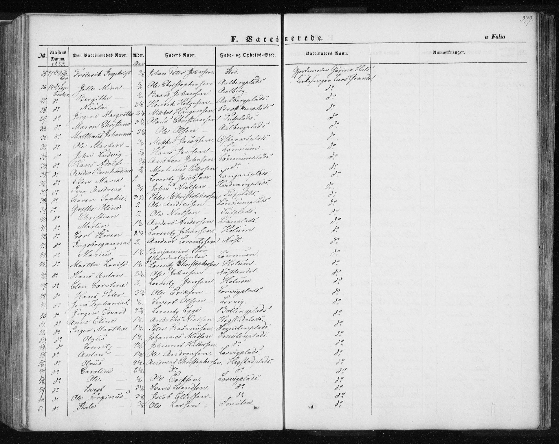 Ministerialprotokoller, klokkerbøker og fødselsregistre - Nord-Trøndelag, AV/SAT-A-1458/735/L0342: Ministerialbok nr. 735A07 /1, 1849-1862, s. 379