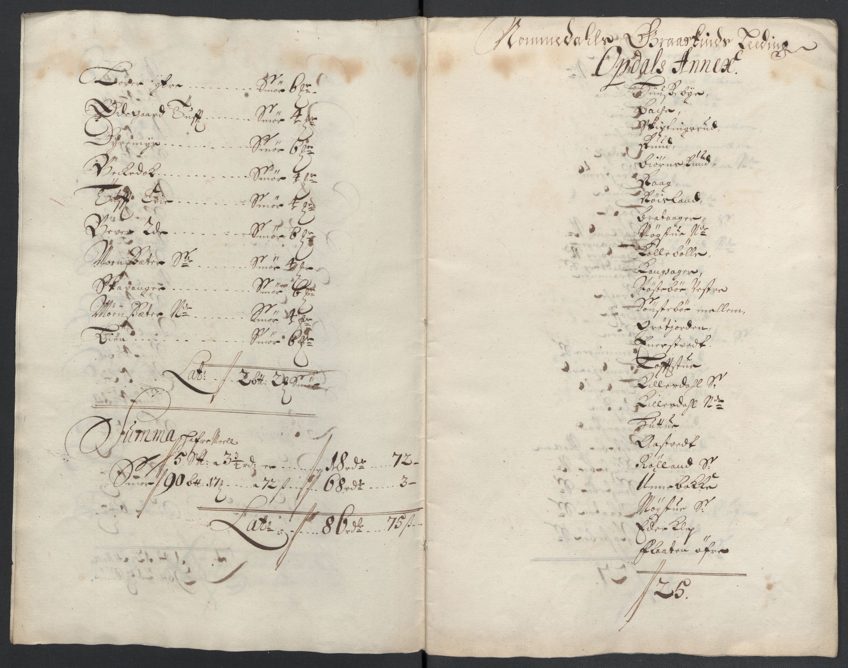 Rentekammeret inntil 1814, Reviderte regnskaper, Fogderegnskap, RA/EA-4092/R24/L1583: Fogderegnskap Numedal og Sandsvær, 1705-1706, s. 21