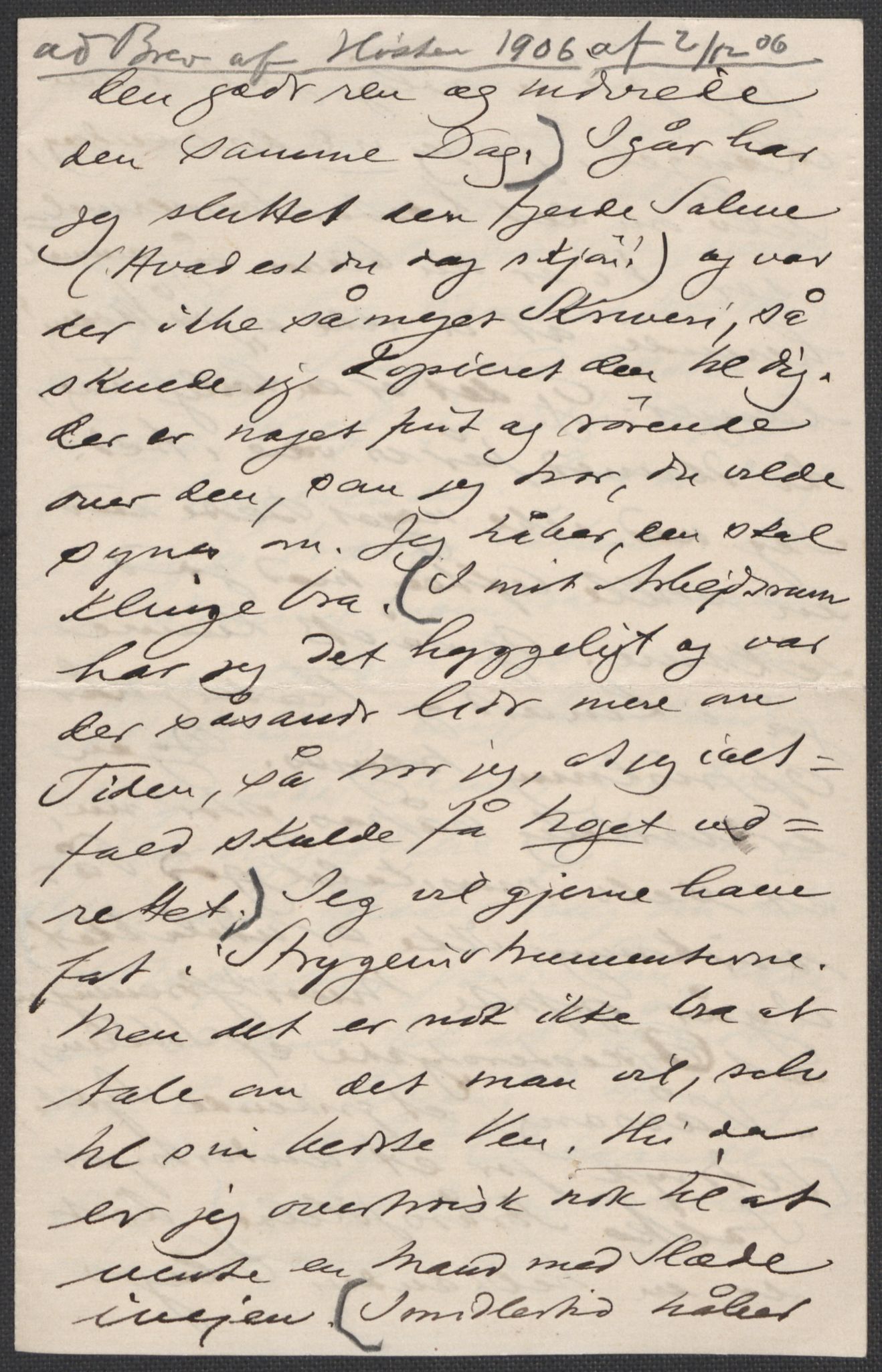 Beyer, Frants, RA/PA-0132/F/L0001: Brev fra Edvard Grieg til Frantz Beyer og "En del optegnelser som kan tjene til kommentar til brevene" av Marie Beyer, 1872-1907, s. 864