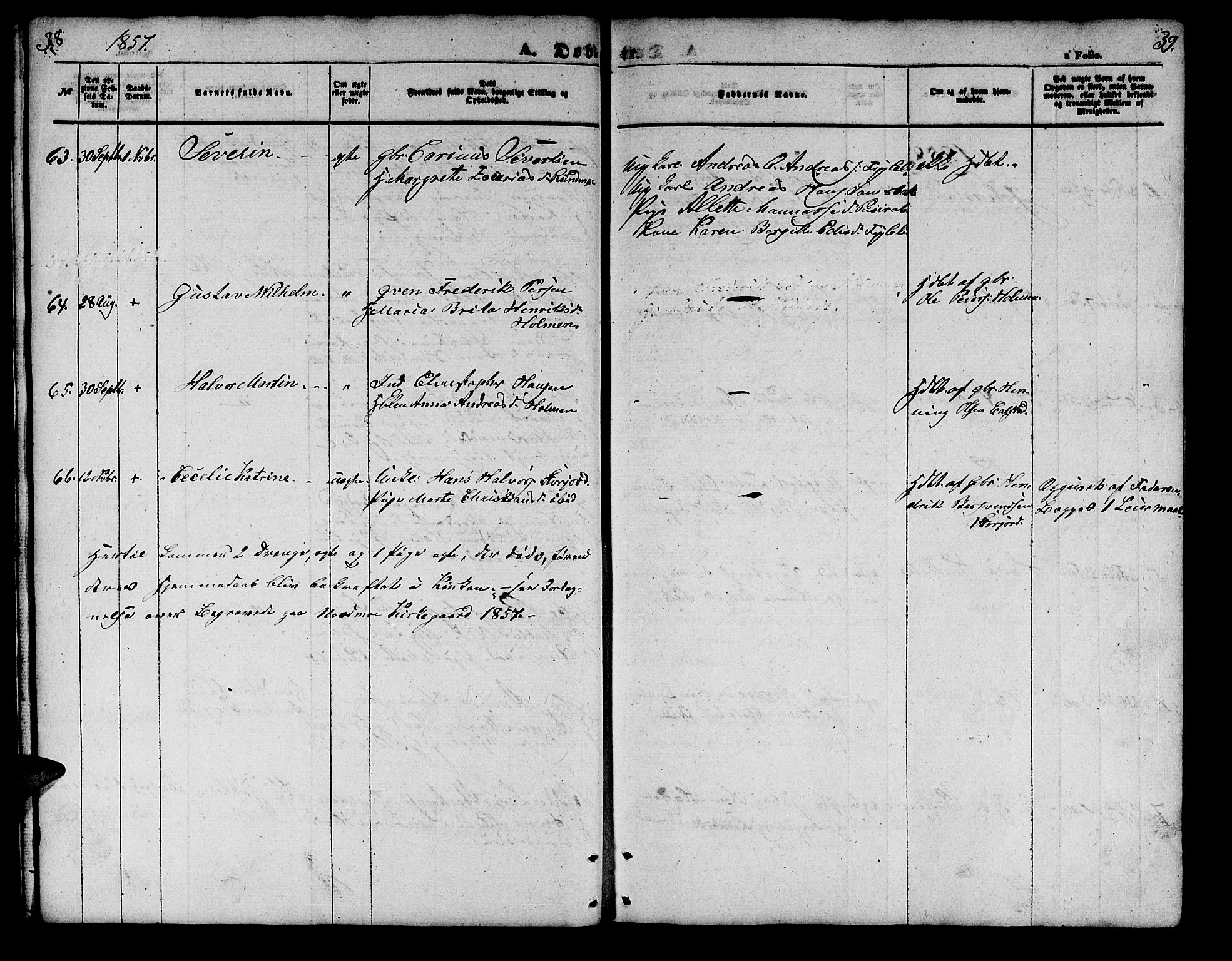 Målselv sokneprestembete, AV/SATØ-S-1311/G/Ga/Gab/L0001klokker: Klokkerbok nr. 1, 1856-1866, s. 38-39