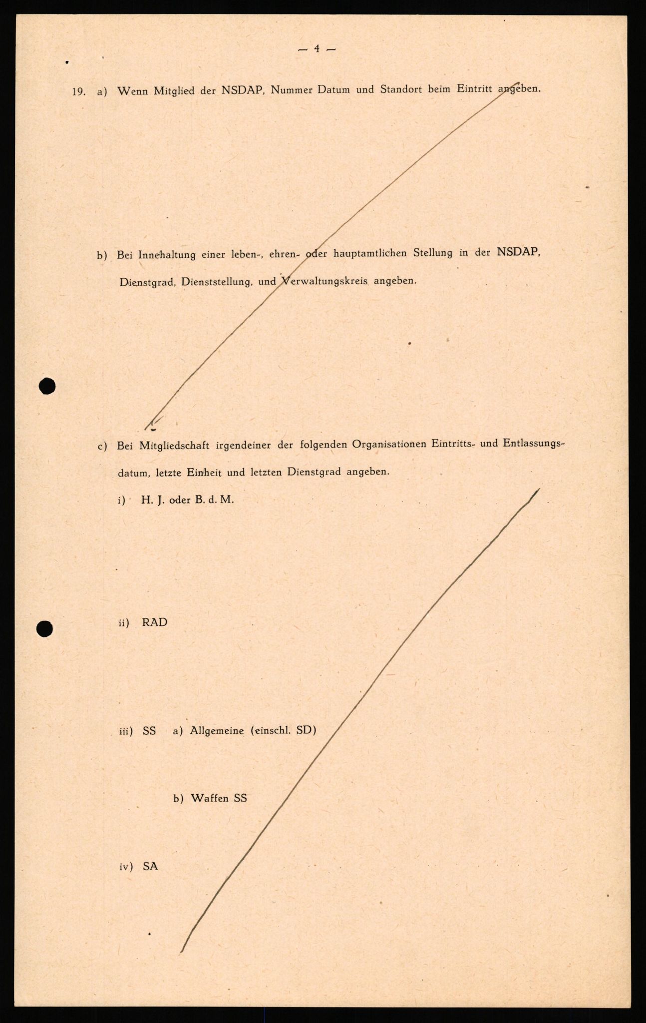 Forsvaret, Forsvarets overkommando II, RA/RAFA-3915/D/Db/L0032: CI Questionaires. Tyske okkupasjonsstyrker i Norge. Tyskere., 1945-1946, s. 61