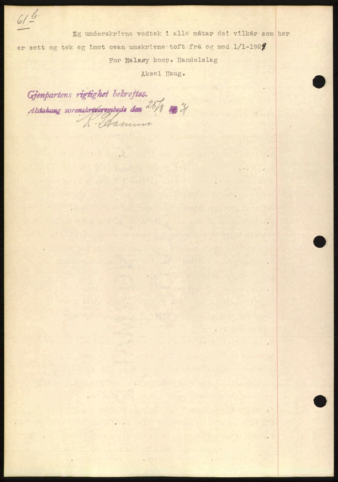 Alstahaug sorenskriveri, SAT/A-1009: Pantebok nr. 38, 1930-1931, Tingl.dato: 20.07.1931