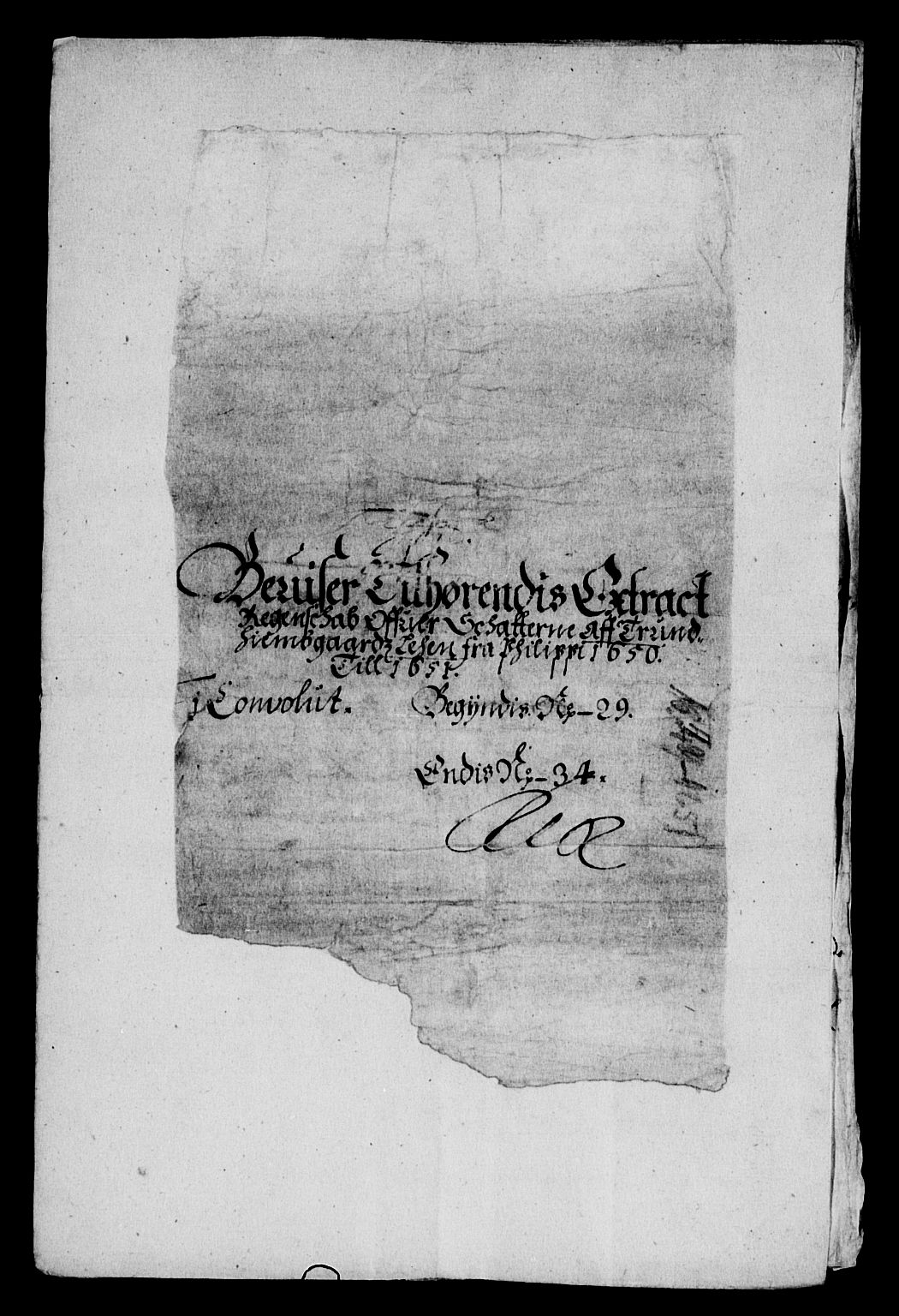 Rentekammeret inntil 1814, Reviderte regnskaper, Lensregnskaper, AV/RA-EA-5023/R/Rb/Rbw/L0102: Trondheim len, 1650-1652