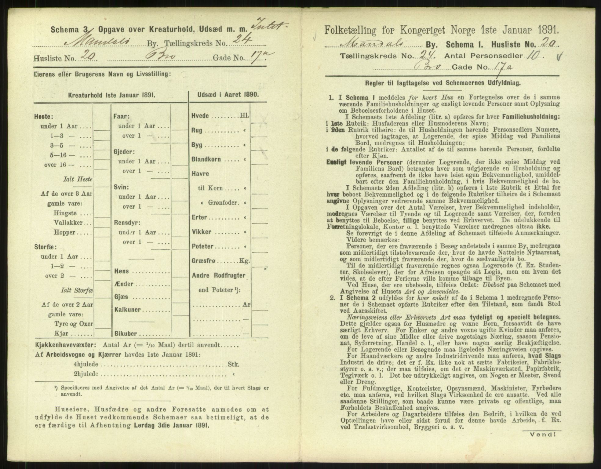 RA, Folketelling 1891 for 1002 Mandal ladested, 1891, s. 1103