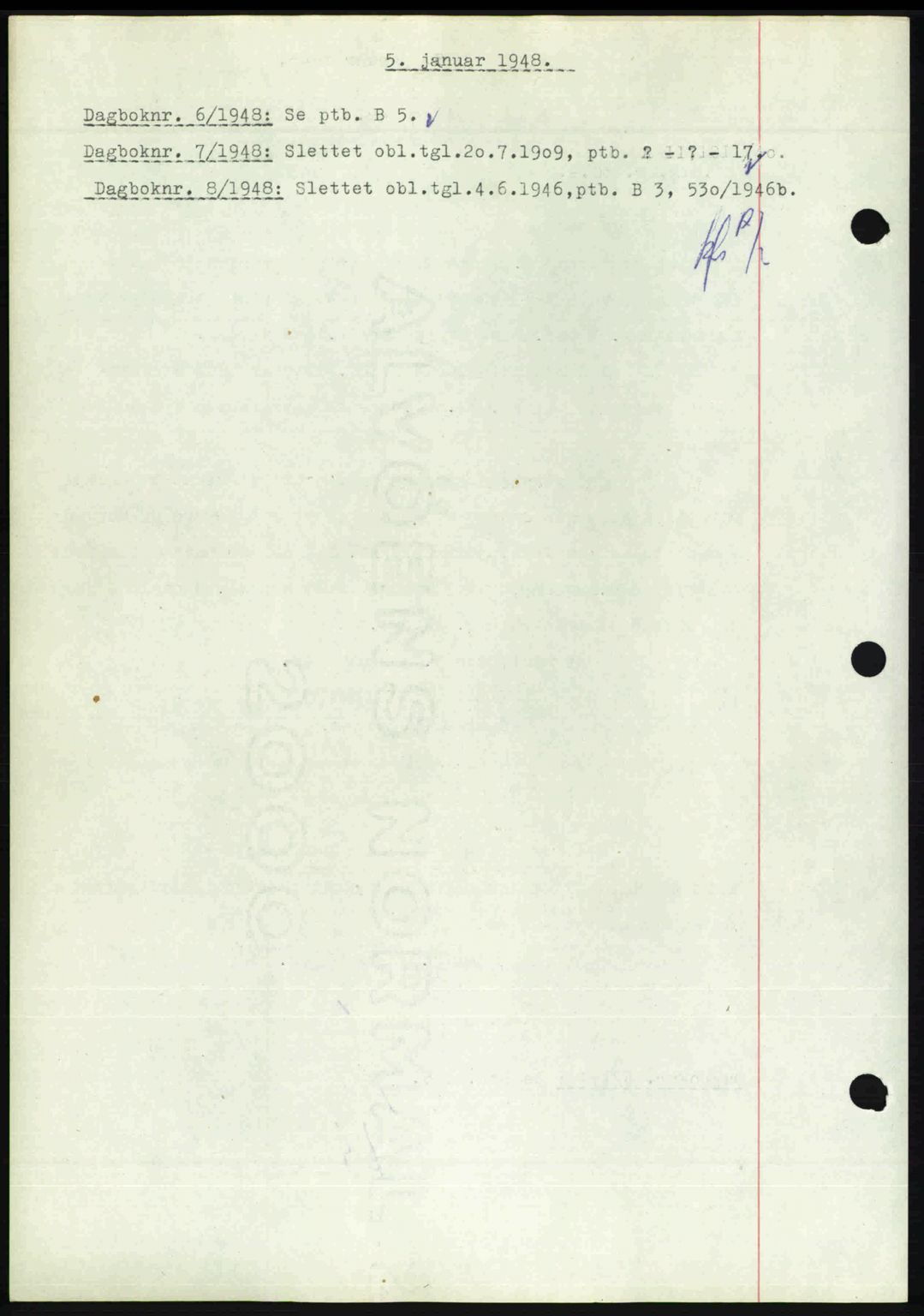 Nedenes sorenskriveri, SAK/1221-0006/G/Gb/Gba/L0058: Pantebok nr. A10, 1947-1948, Dagboknr: 6/1948