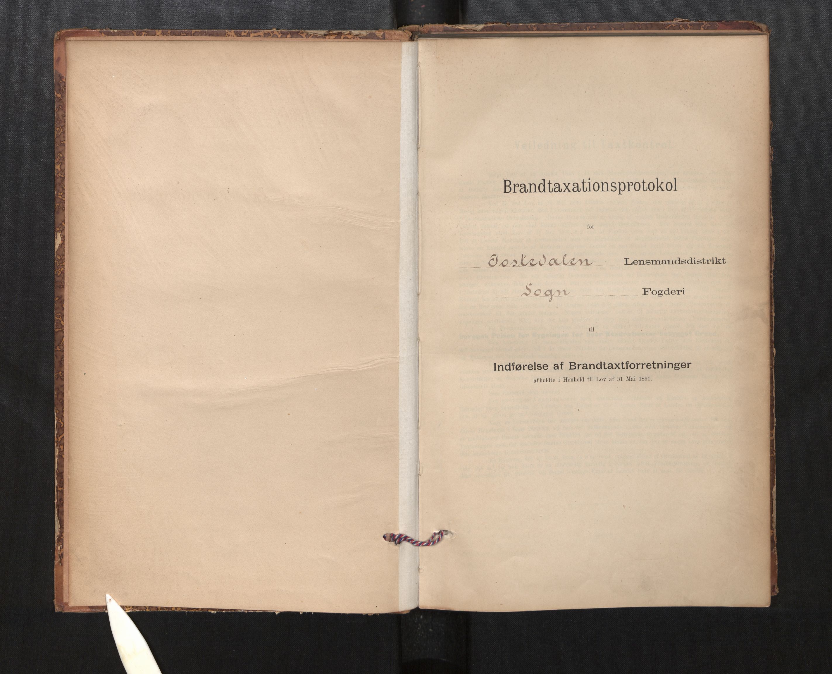 Lensmannen i Jostedal, AV/SAB-A-28601/0012/L0003: Branntakstprotokoll, skjematakst, 1895-1906