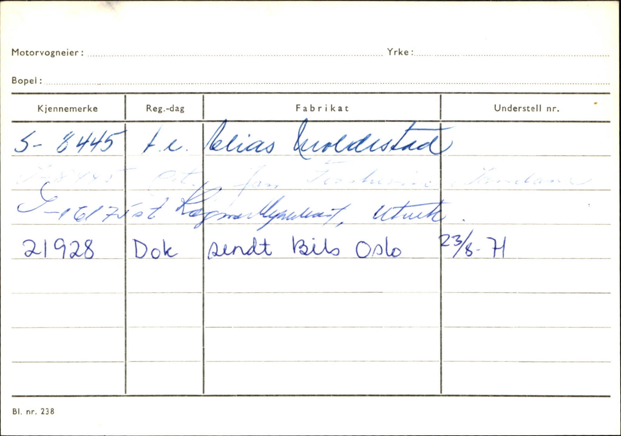 Statens vegvesen, Sogn og Fjordane vegkontor, AV/SAB-A-5301/4/F/L0131: Eigarregister Høyanger P-Å. Stryn S-Å, 1945-1975, s. 2556