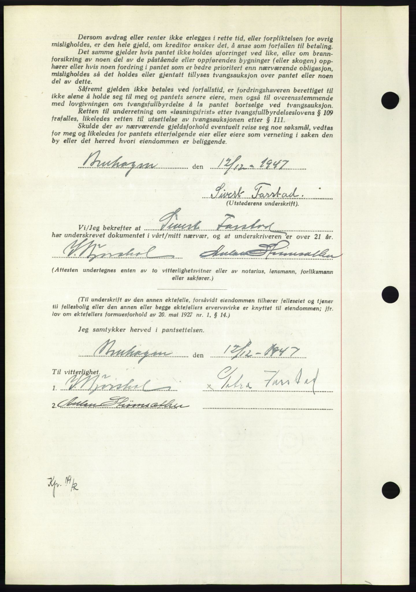 Nordmøre sorenskriveri, AV/SAT-A-4132/1/2/2Ca: Pantebok nr. B97, 1947-1948, Dagboknr: 247/1948