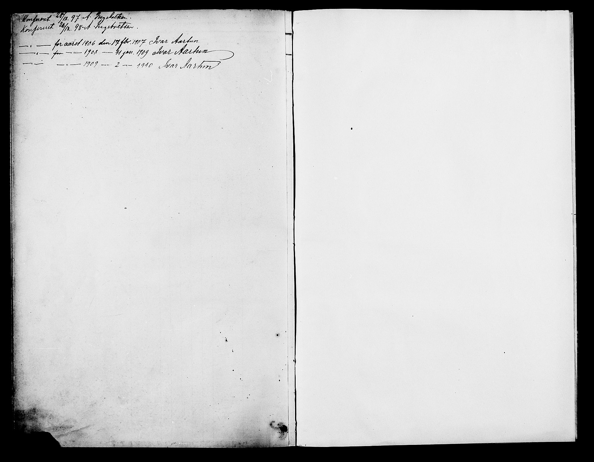 Bygland sokneprestkontor, SAK/1111-0006/F/Fb/Fbd/L0002: Klokkerbok nr. B 2, 1894-1909, s. 50