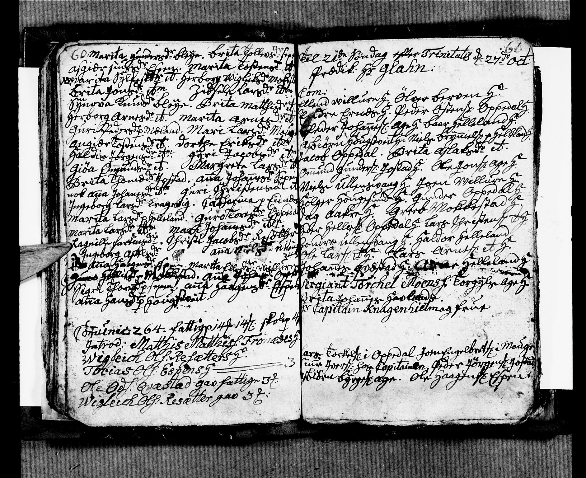 Ullensvang sokneprestembete, SAB/A-78701/H/Hab: Klokkerbok nr. B 4, 1775-1778, s. 60-61