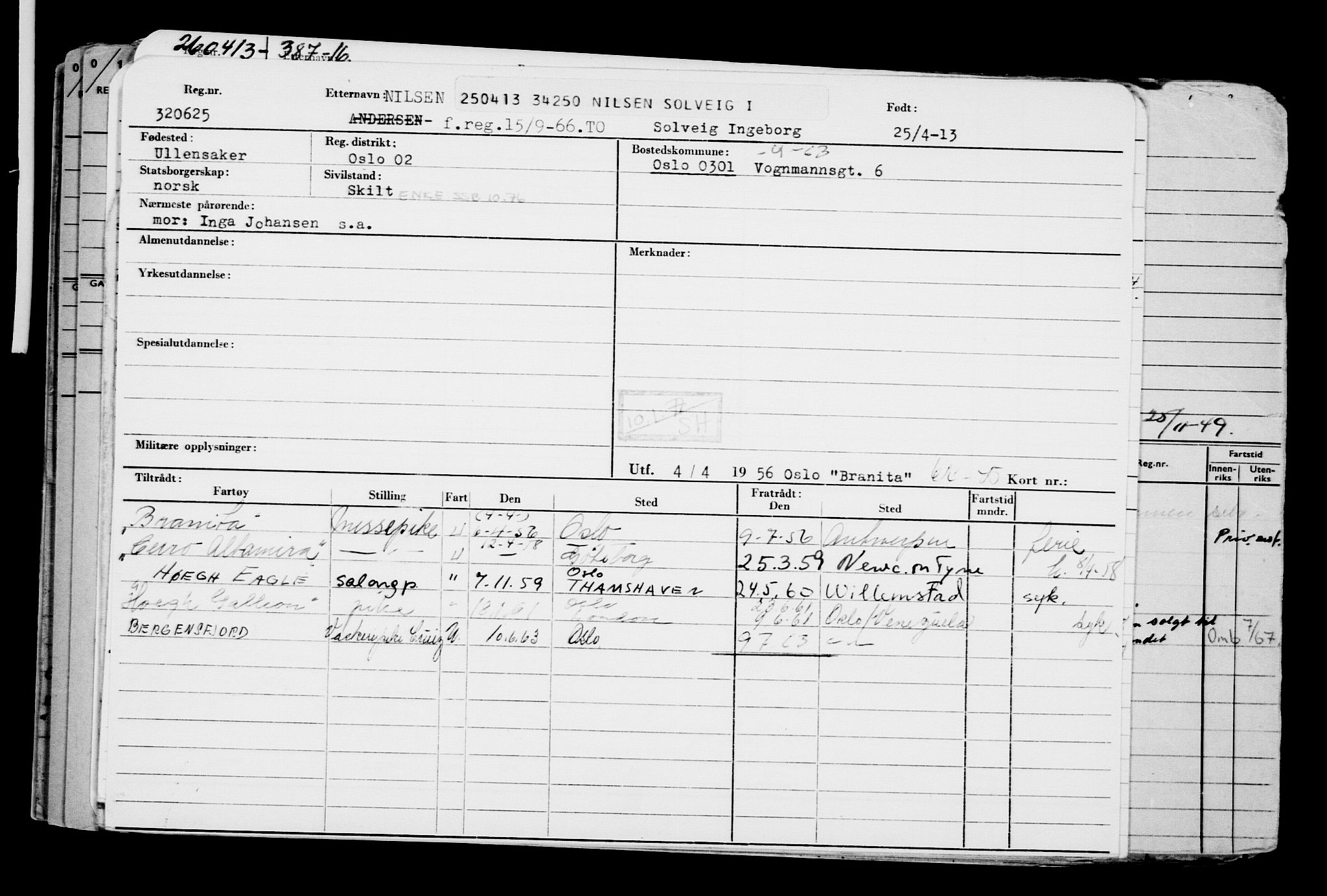 Direktoratet for sjømenn, AV/RA-S-3545/G/Gb/L0112: Hovedkort, 1913, s. 273