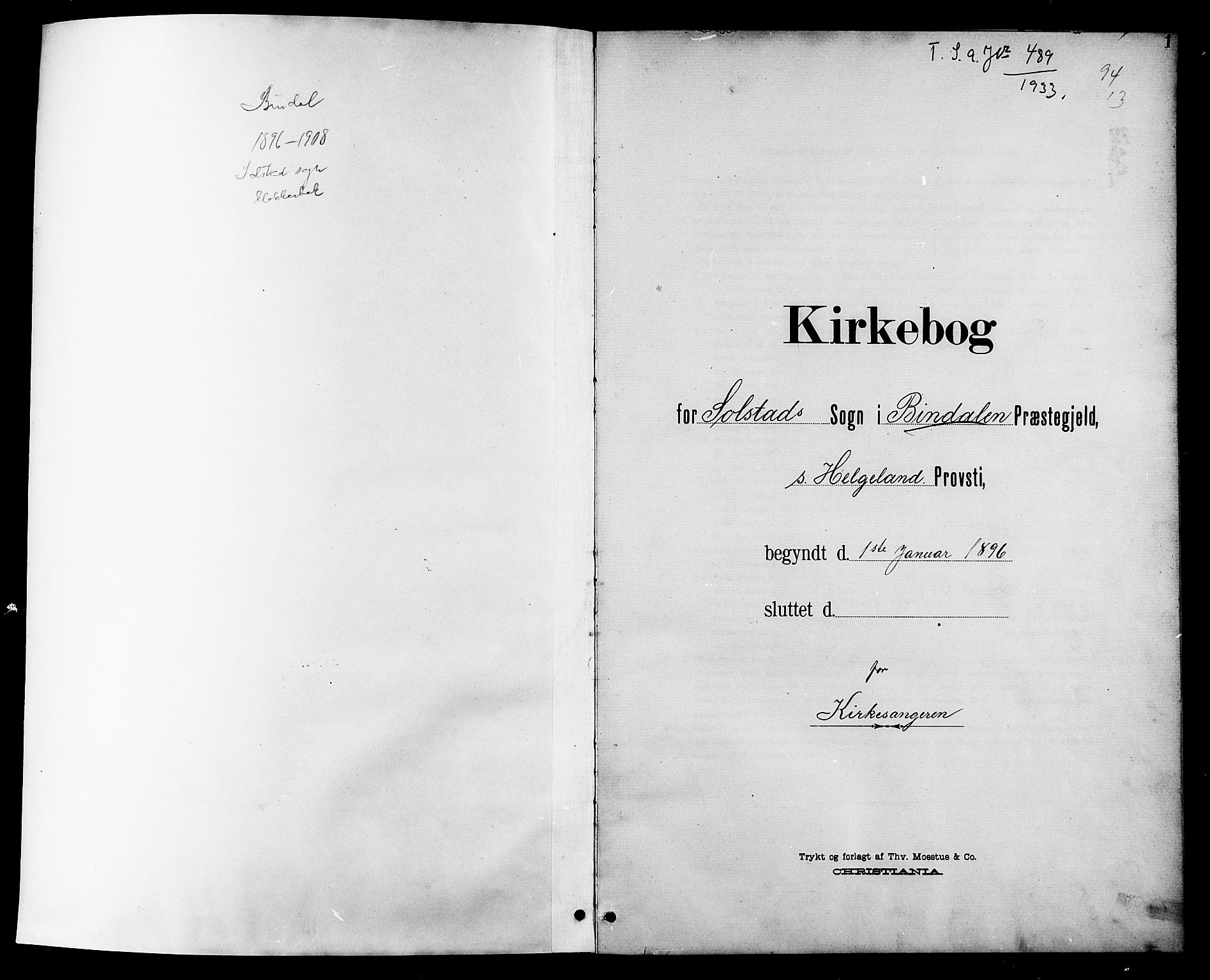 Ministerialprotokoller, klokkerbøker og fødselsregistre - Nordland, SAT/A-1459/811/L0170: Klokkerbok nr. 811C02, 1896-1908, s. 1