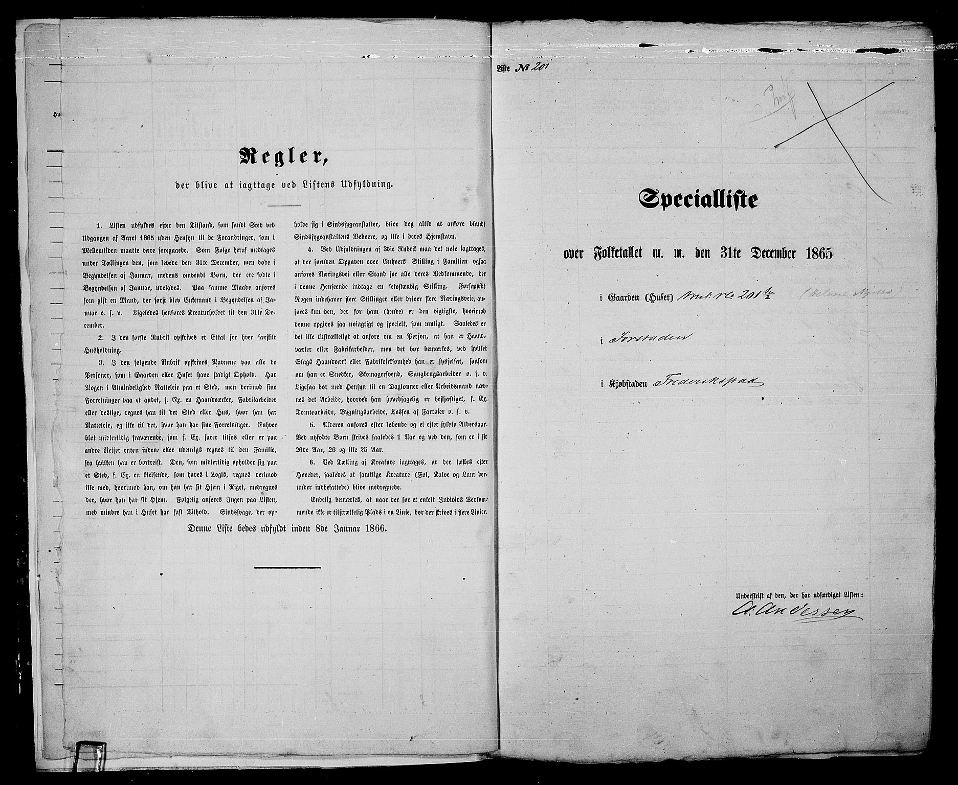 RA, Folketelling 1865 for 0103B Fredrikstad prestegjeld, Fredrikstad kjøpstad, 1865, s. 432