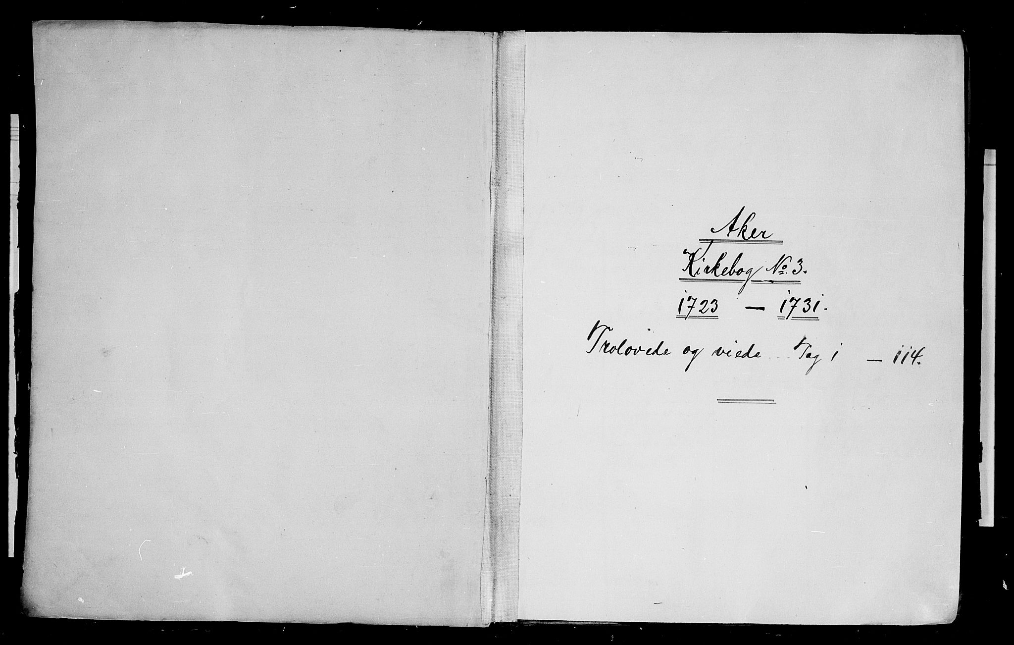 Aker prestekontor kirkebøker, AV/SAO-A-10861/F/L0003: Ministerialbok nr. 3, 1723-1731