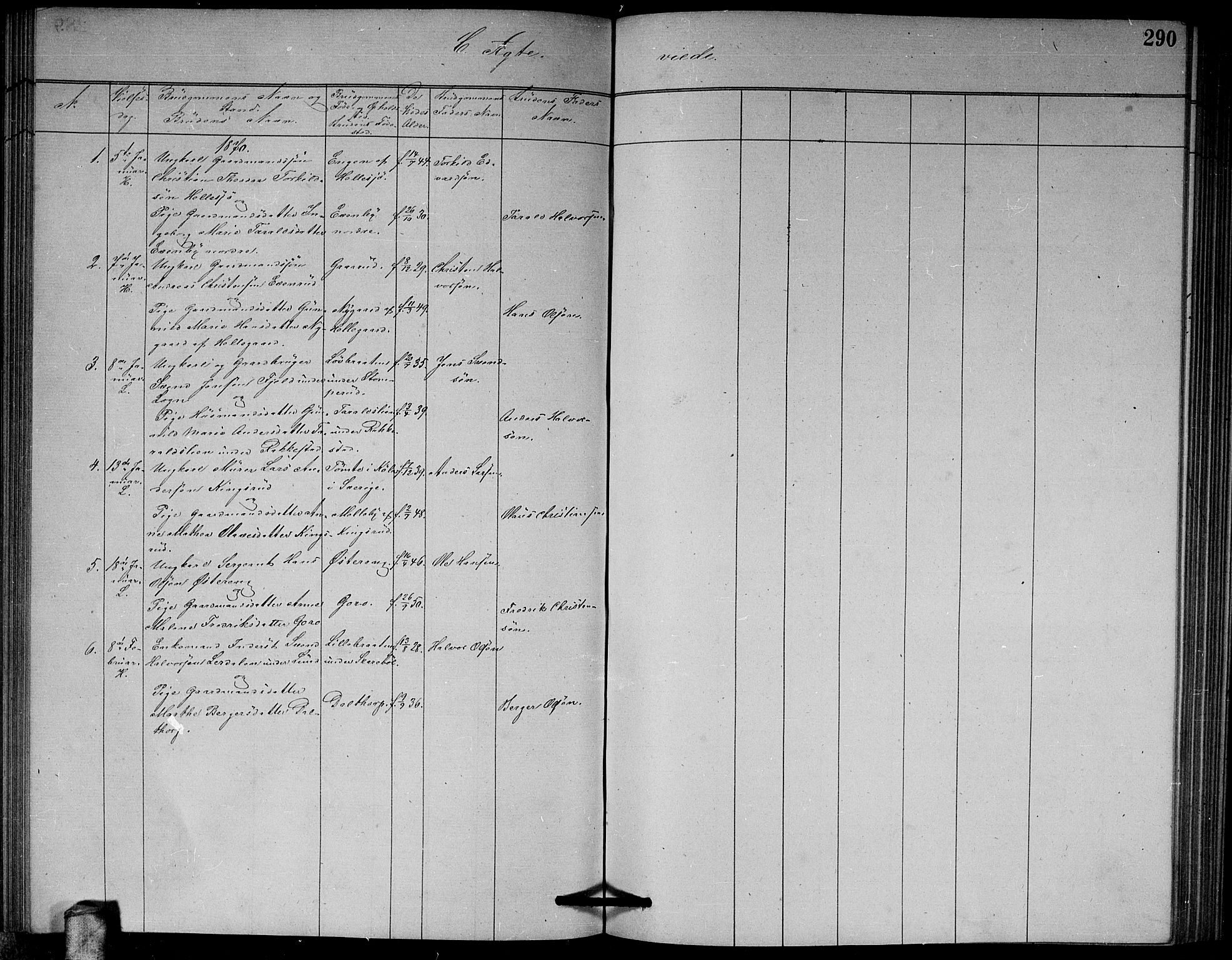 Høland prestekontor Kirkebøker, SAO/A-10346a/G/Ga/L0006: Klokkerbok nr. I 6, 1869-1879, s. 290