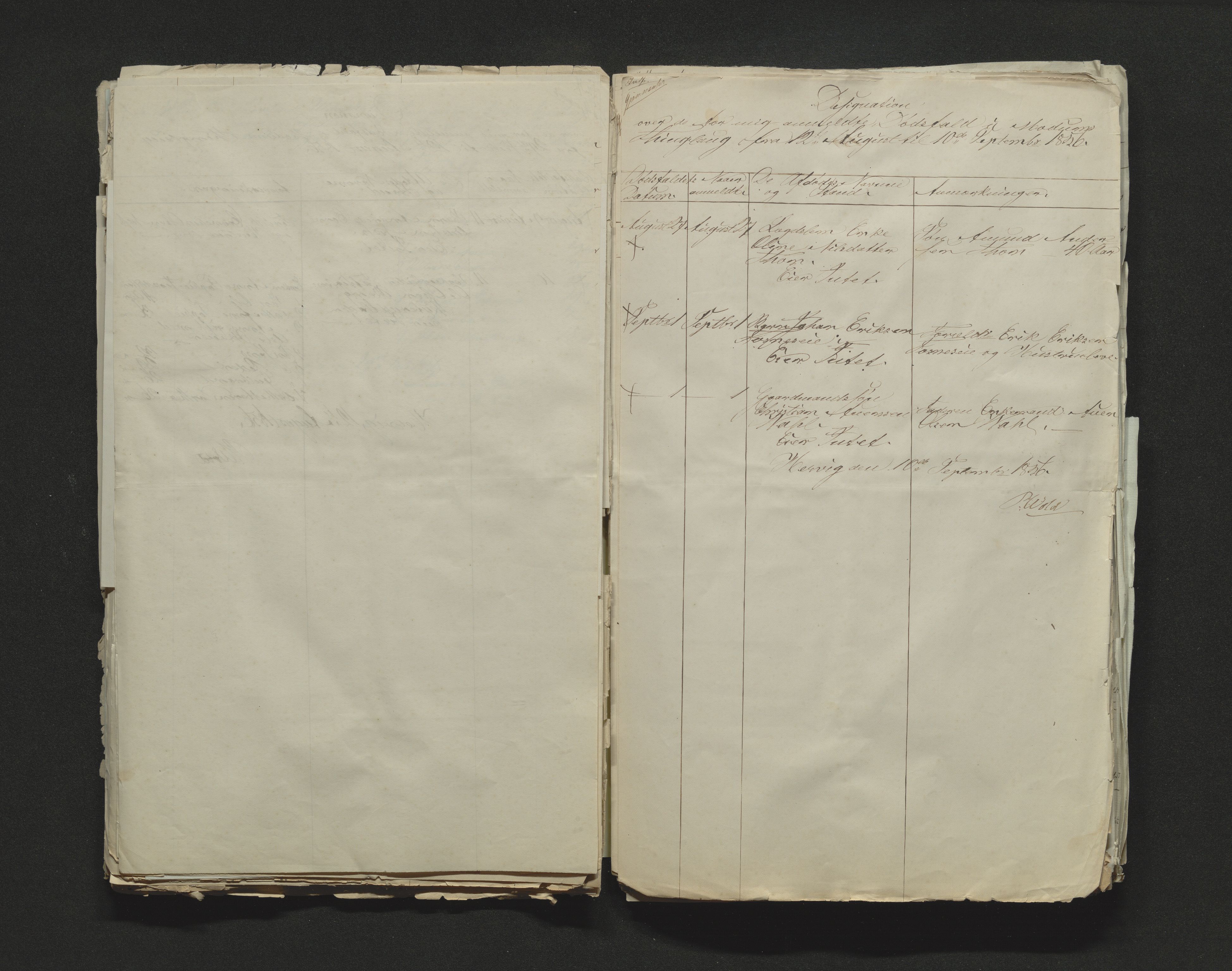 Eiker, Modum og Sigdal sorenskriveri, AV/SAKO-A-123/H/Ha/Hab/L0009: Dødsfallsmeldinger, 1854-1857, s. 320