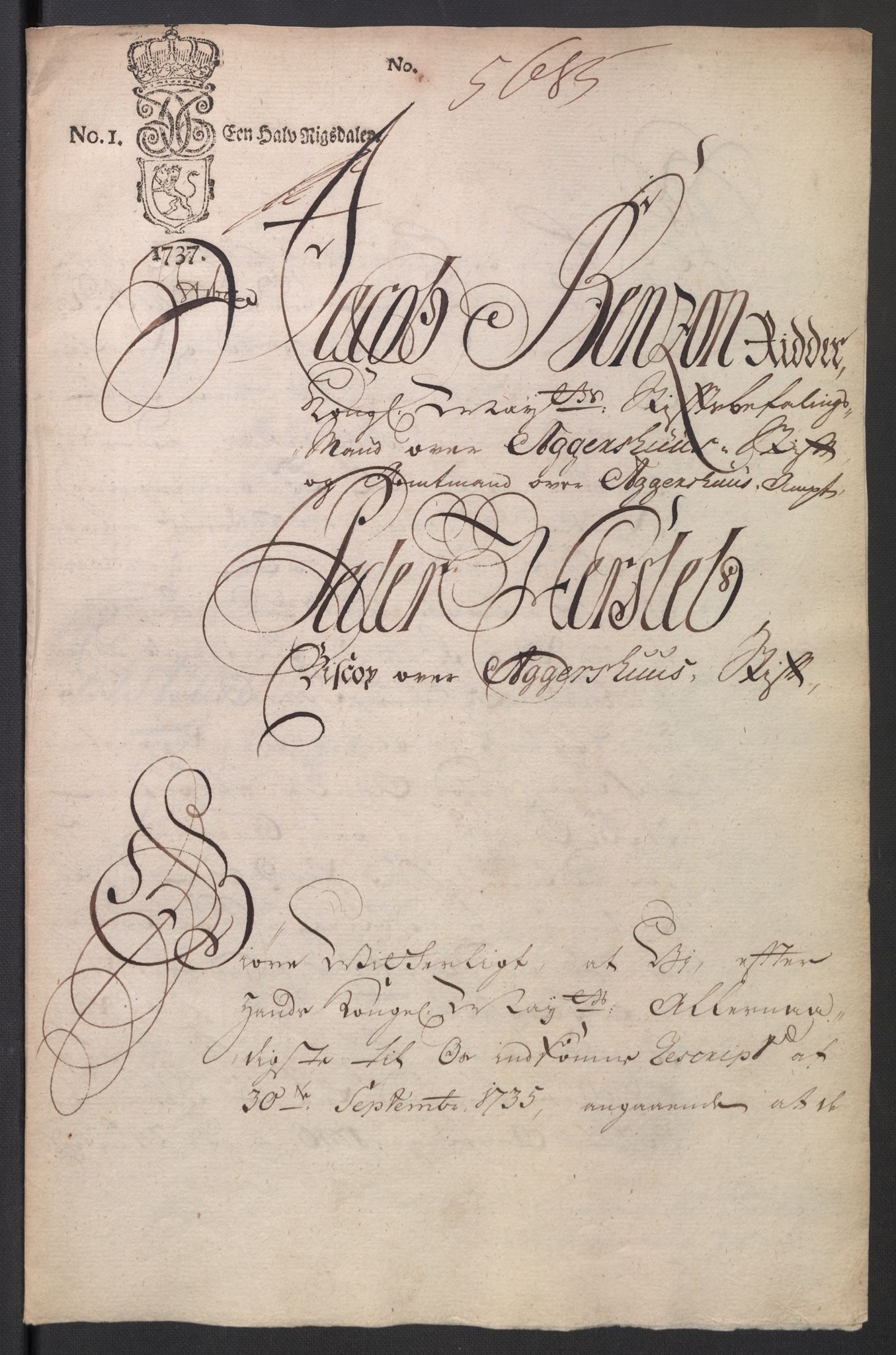 Oslo stiftsdireksjon, AV/SAO-A-11085/K/Kb/L0003/0002: Oslo Hospital / Auksjoner over Hospitalets eiendommer: Forpaktningen av plasser, tomter m.v., 1736-1737, s. 22