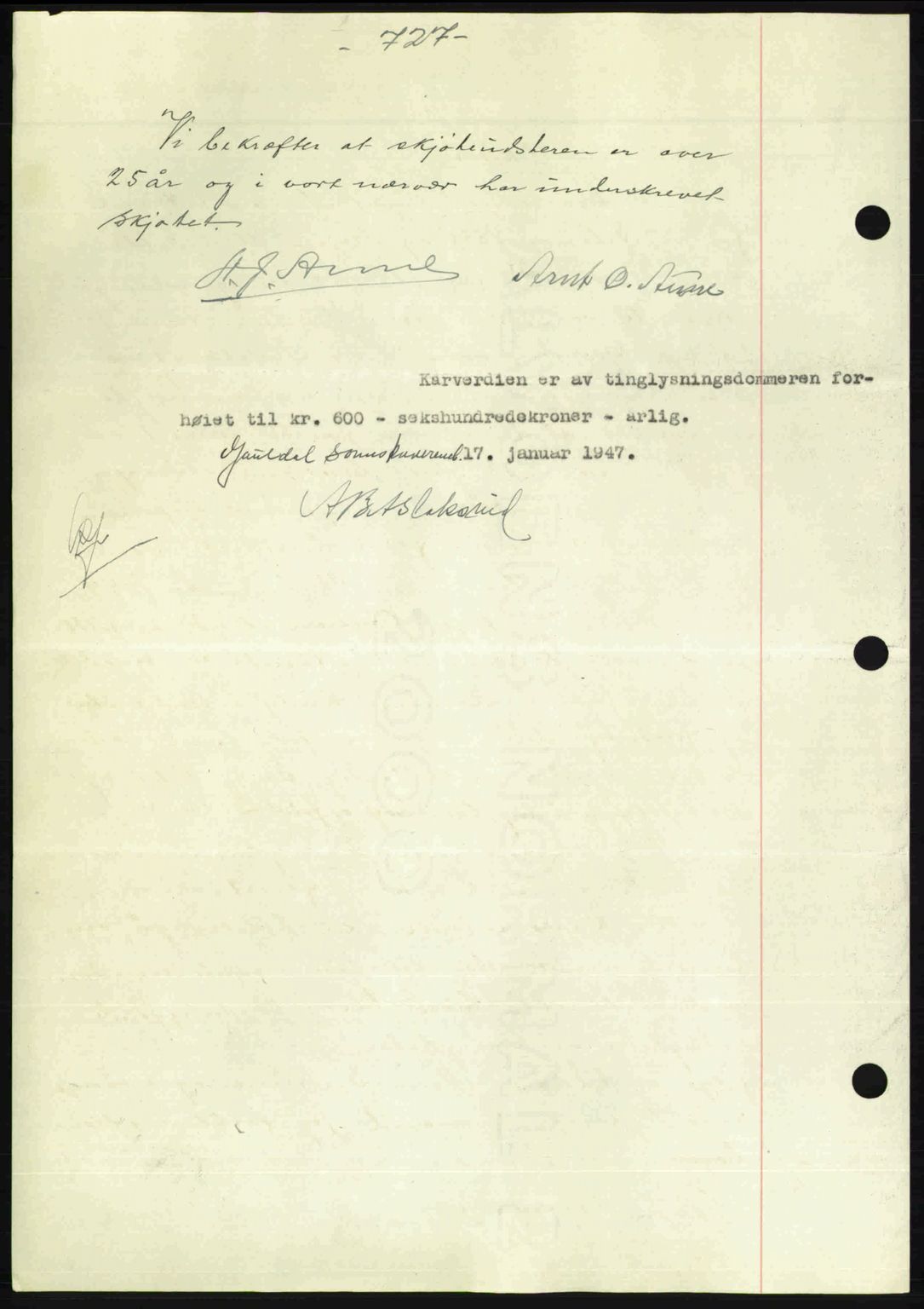 Gauldal sorenskriveri, SAT/A-0014/1/2/2C: Pantebok nr. A3, 1947-1947, Dagboknr: 70/1947