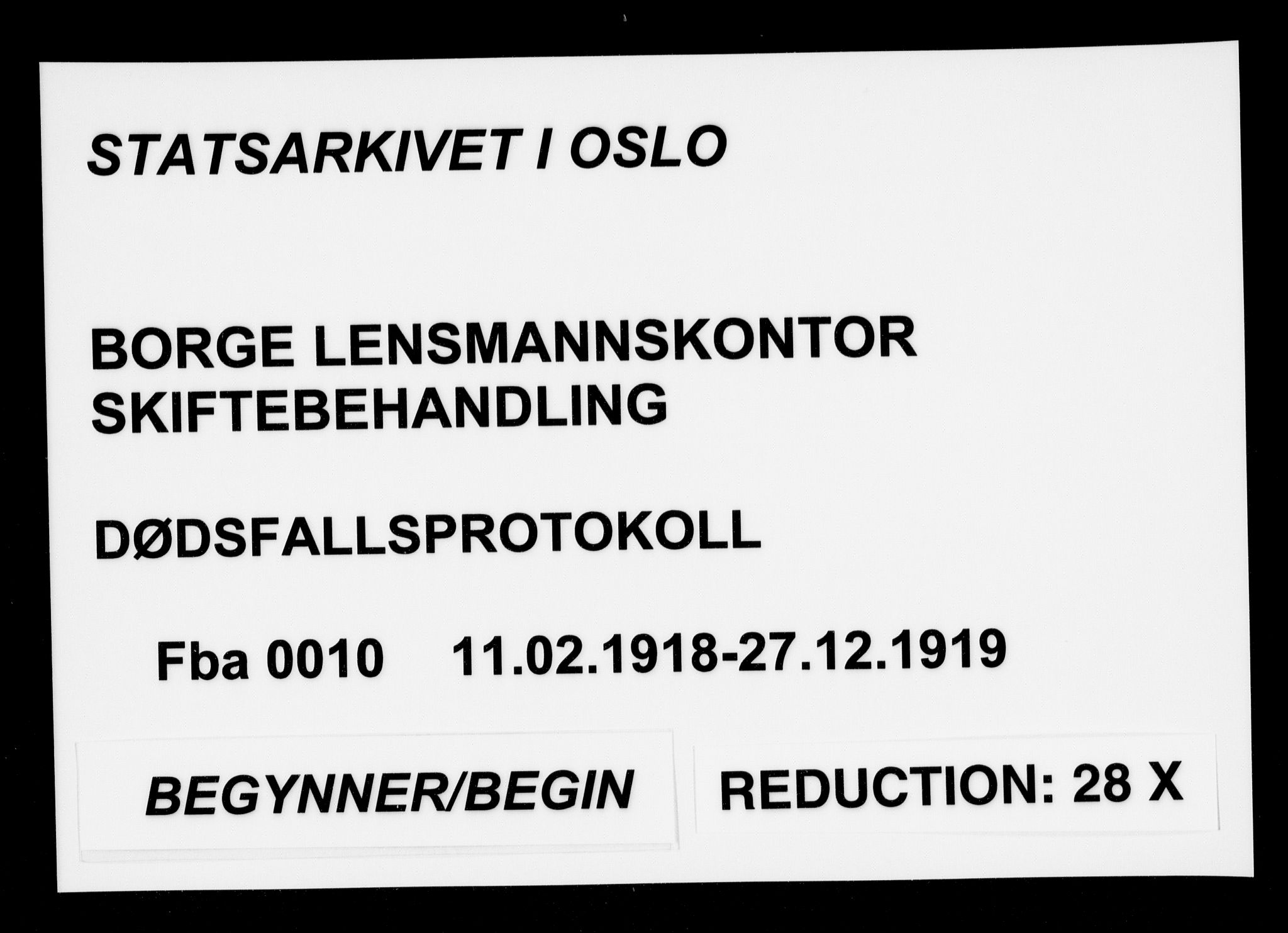 Borge i Østfold  lensmannskontor, SAO/A-10176/H/Ha/Haa/L0010: Dødsfallsprotokoll, 1918-1920
