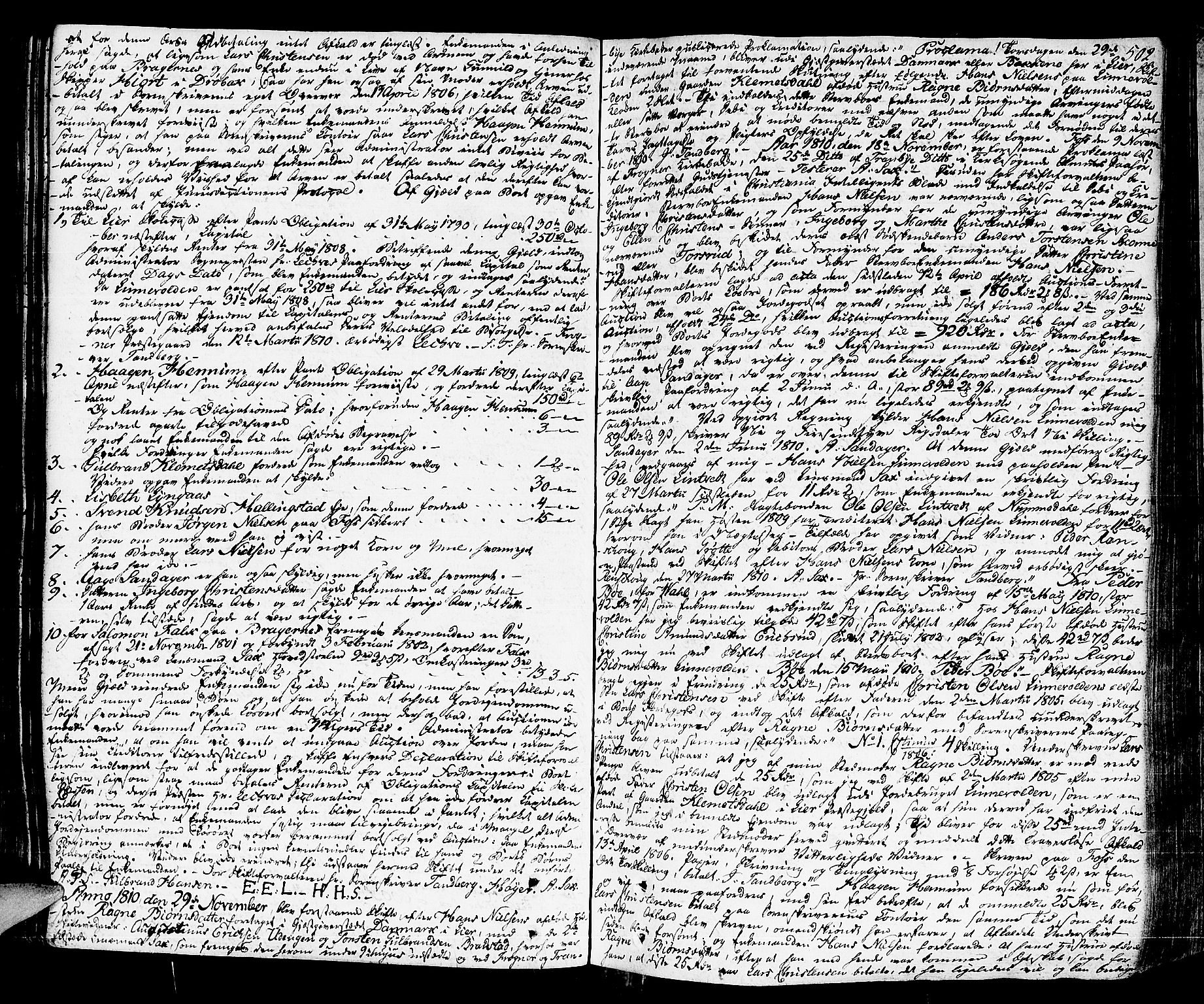 Lier, Røyken og Hurum sorenskriveri, SAKO/A-89/H/Hc/L0009: Skifteprotokoll, 1805-1813, s. 501b-502a