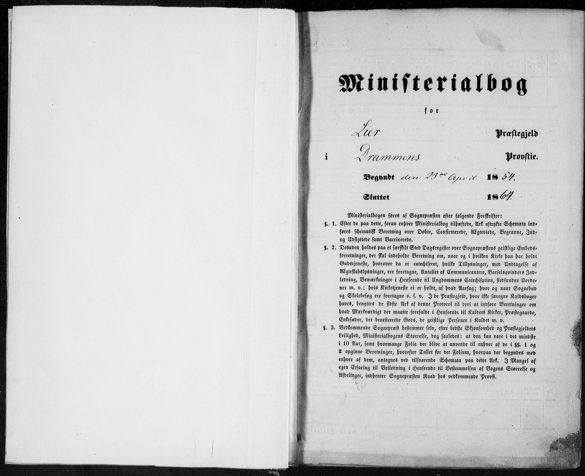 Lier kirkebøker, AV/SAKO-A-230/F/Fa/L0012: Ministerialbok nr. I 12, 1854-1864