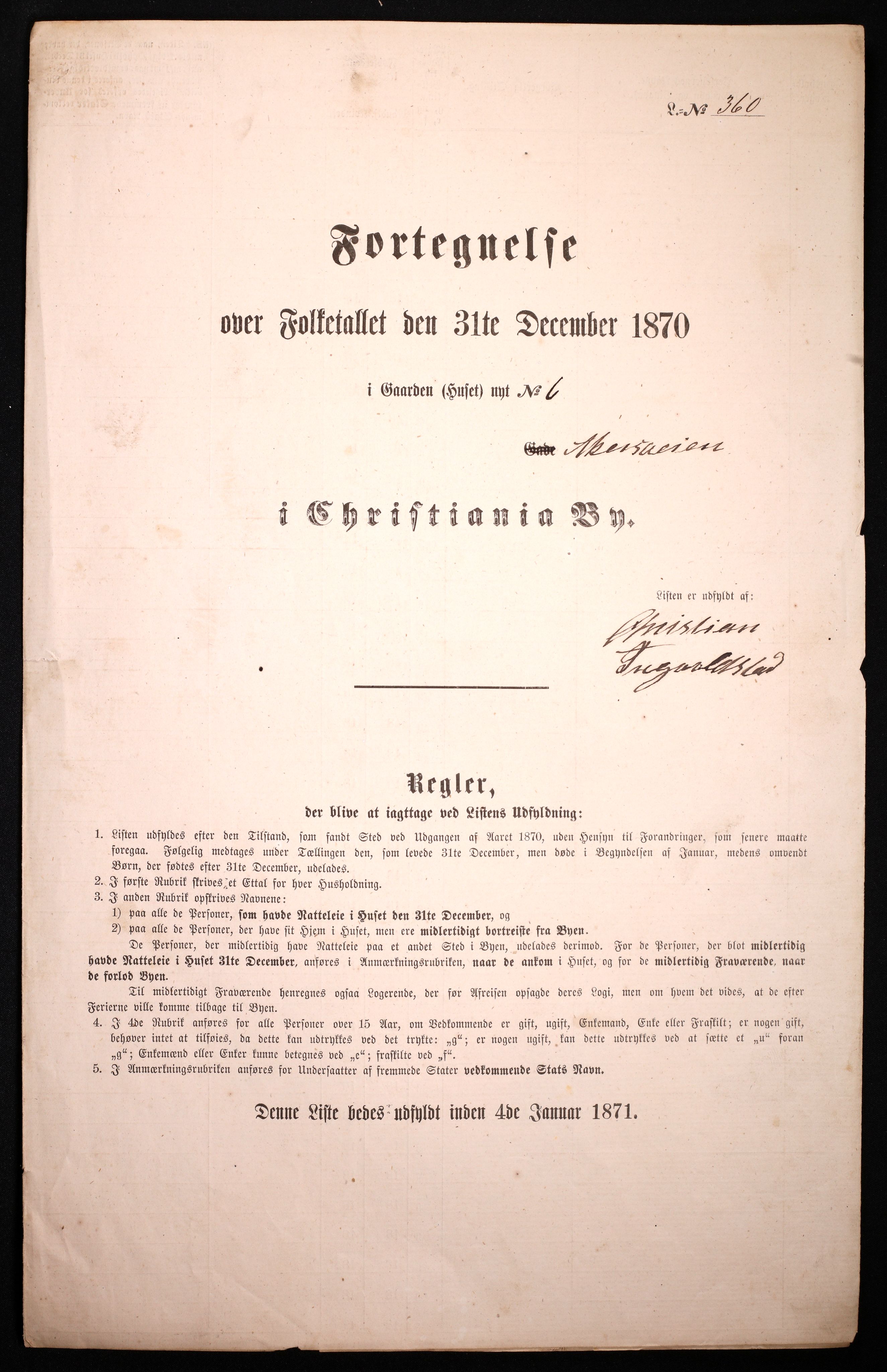 RA, Folketelling 1870 for 0301 Kristiania kjøpstad, 1870, s. 224