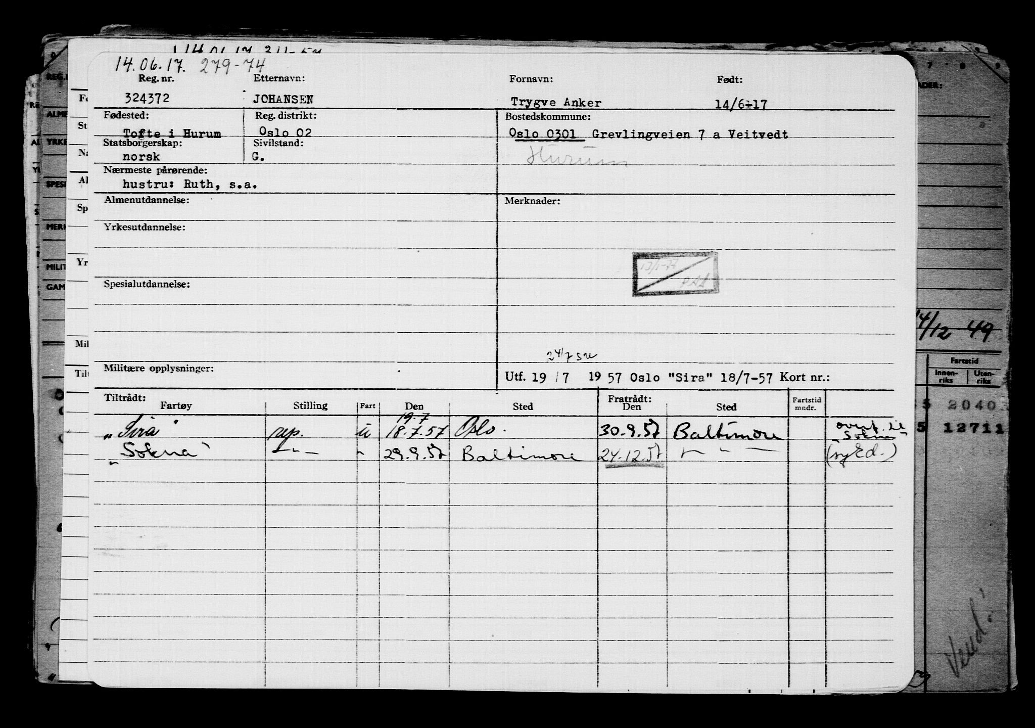 Direktoratet for sjømenn, AV/RA-S-3545/G/Gb/L0149: Hovedkort, 1917, s. 279