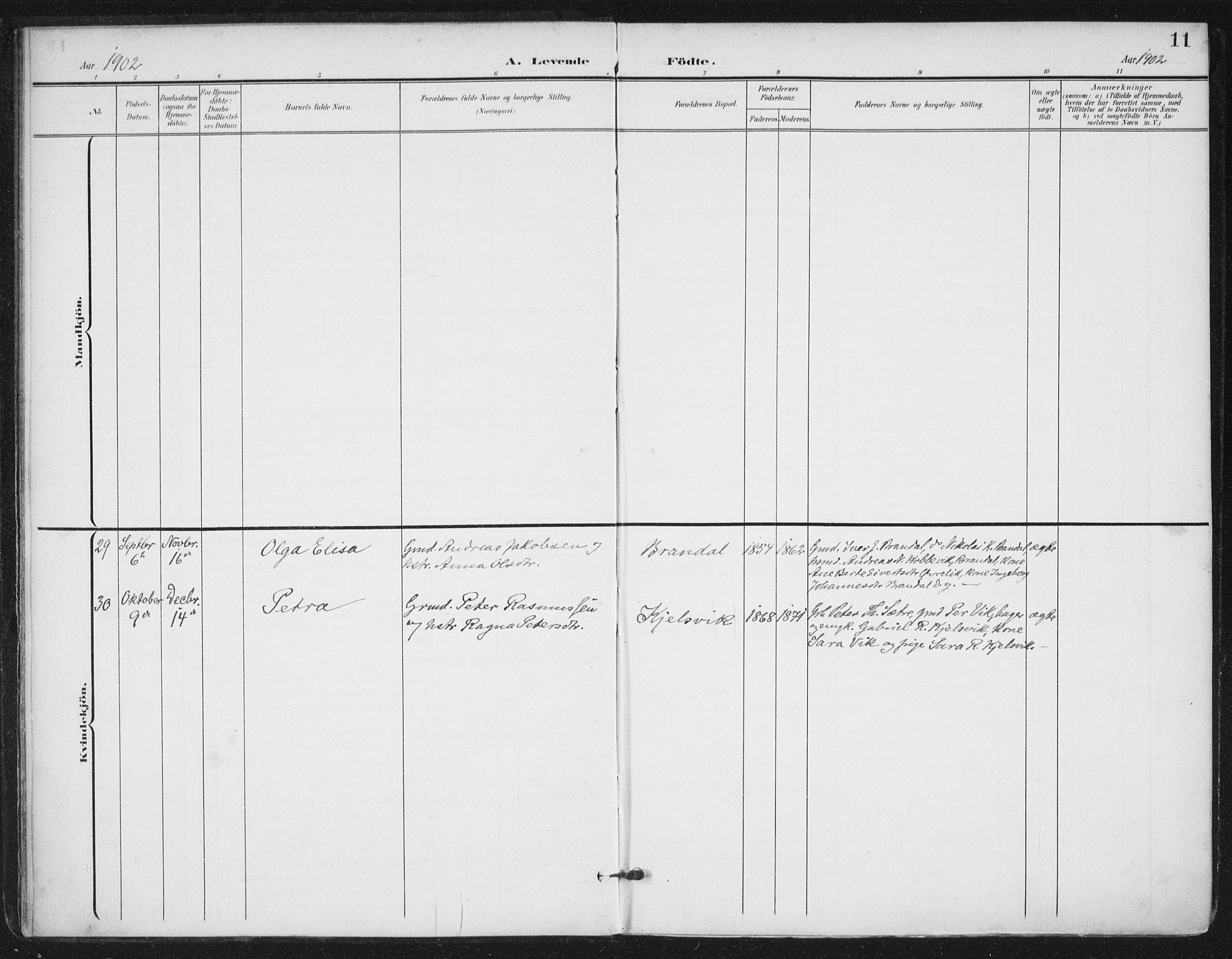 Ministerialprotokoller, klokkerbøker og fødselsregistre - Møre og Romsdal, AV/SAT-A-1454/503/L0038: Ministerialbok nr. 503A06, 1901-1917, s. 11