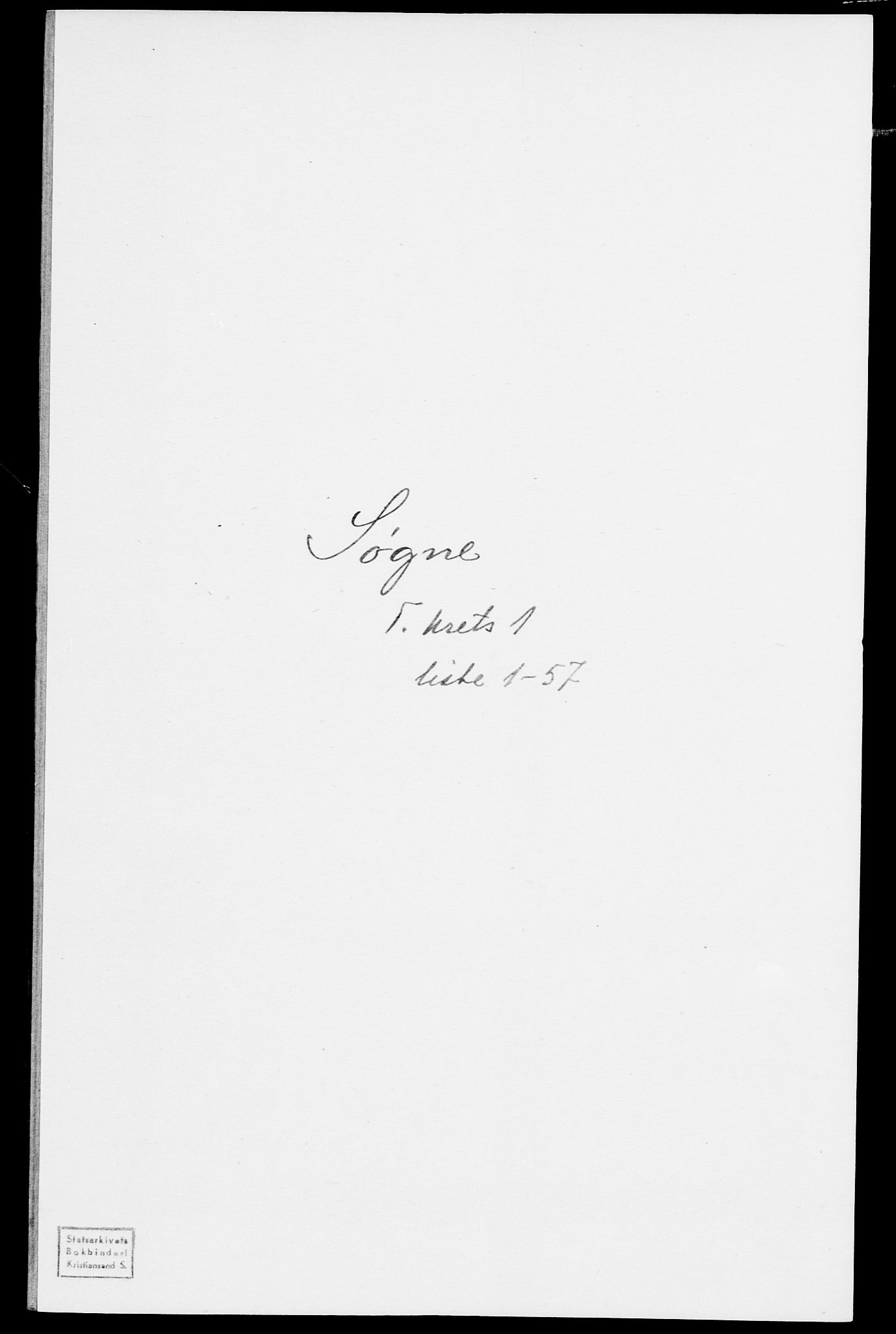SAK, Folketelling 1875 for 1018P Søgne prestegjeld, 1875, s. 79