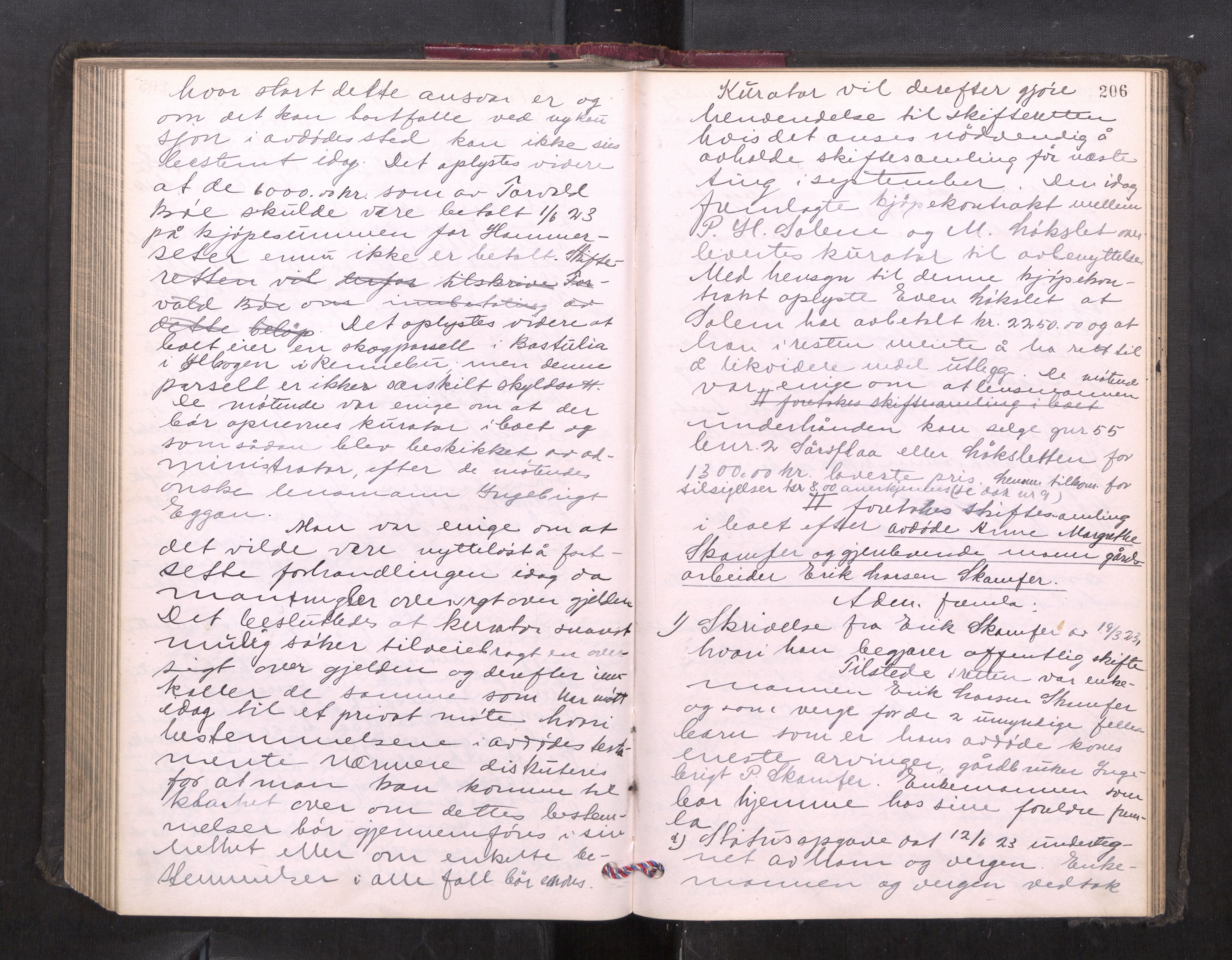 Orkdal sorenskriveri, AV/SAT-A-4169/1/3/3B/L0013: Skiftebehandlingsprotokoll, 1914-1925, s. 205b-206a