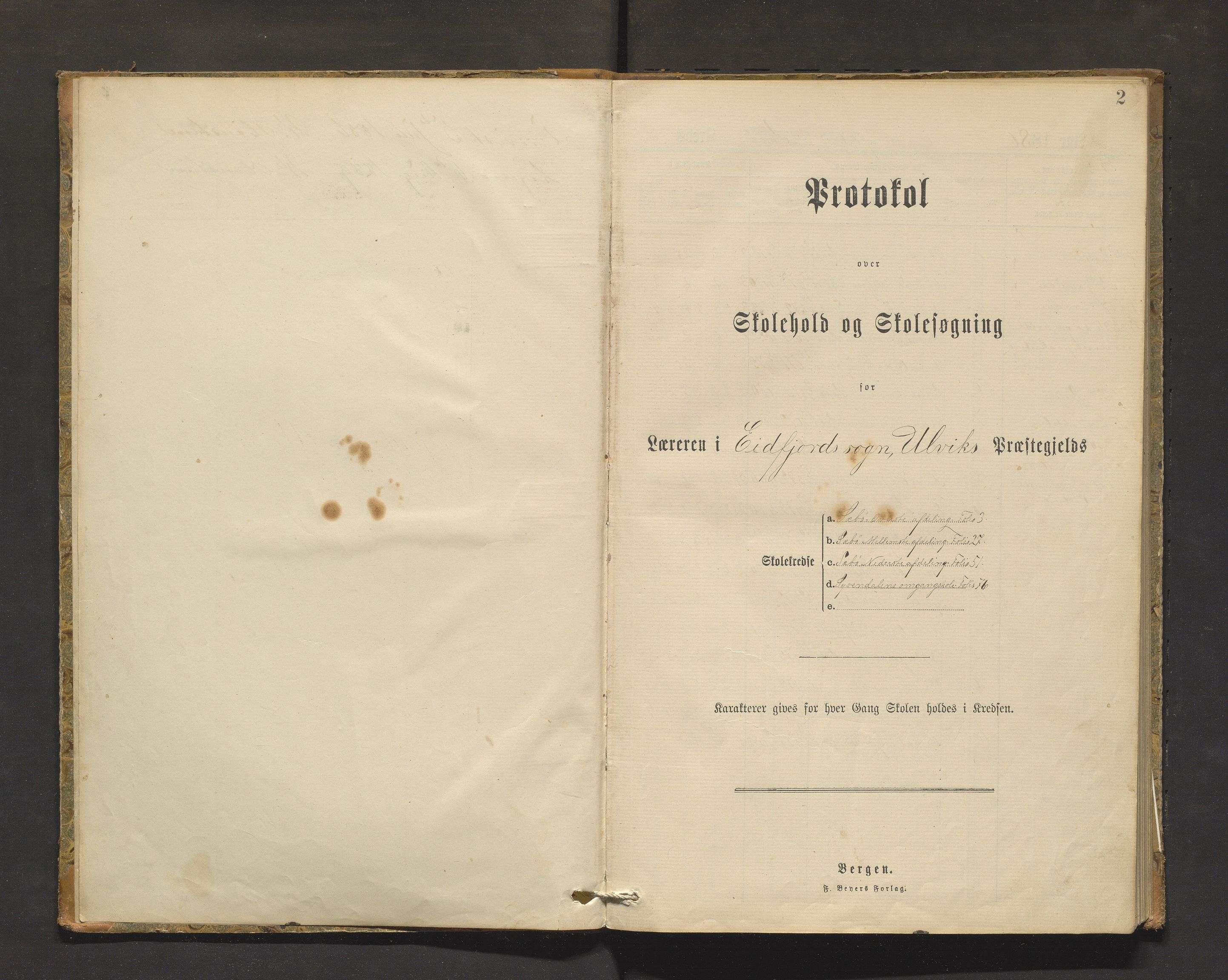 Eidfjord kommune. Barneskulane, IKAH/1232-231/F/Fa/L0006: Skuleprotokoll for Sæbø og Sysendal krinsar, 1886-1912