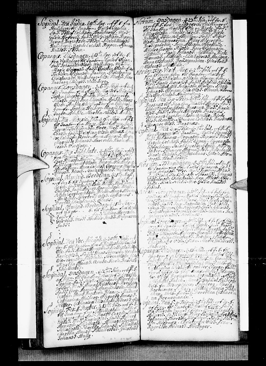 Sogndal sokneprestembete, SAB/A-81301/H/Haa/Haaa/L0002: Ministerialbok nr. A 2, 1725-1741, s. 38