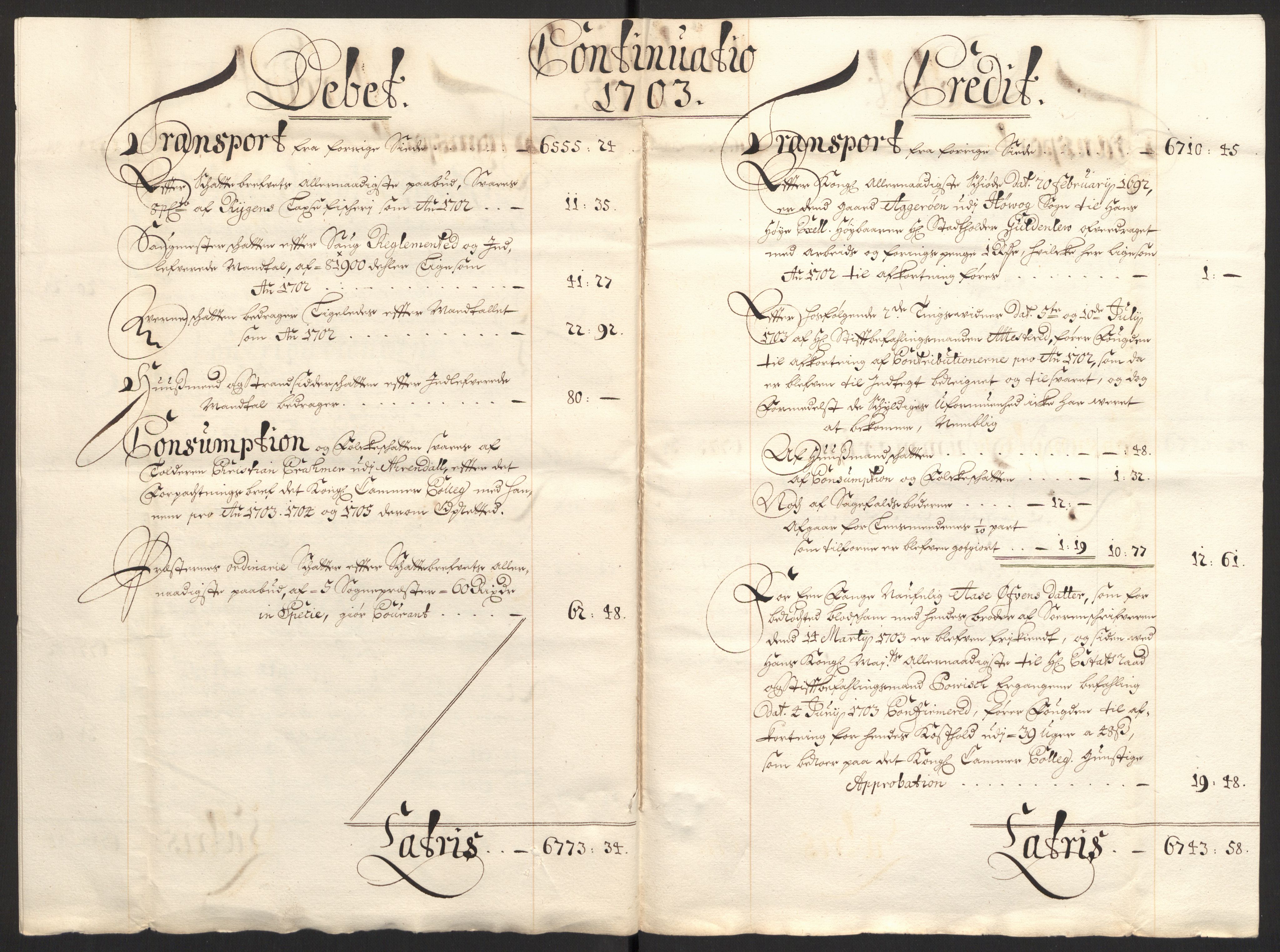 Rentekammeret inntil 1814, Reviderte regnskaper, Fogderegnskap, AV/RA-EA-4092/R39/L2316: Fogderegnskap Nedenes, 1702-1703, s. 176