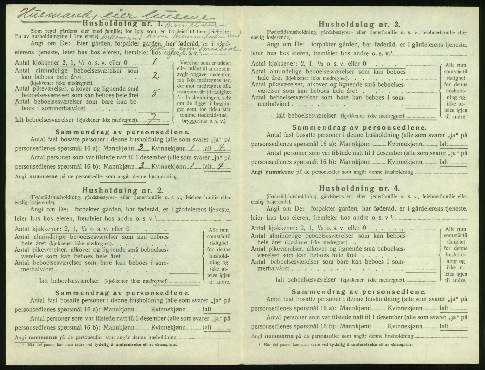 SAT, Folketelling 1920 for 1866 Hadsel herred, 1920, s. 105