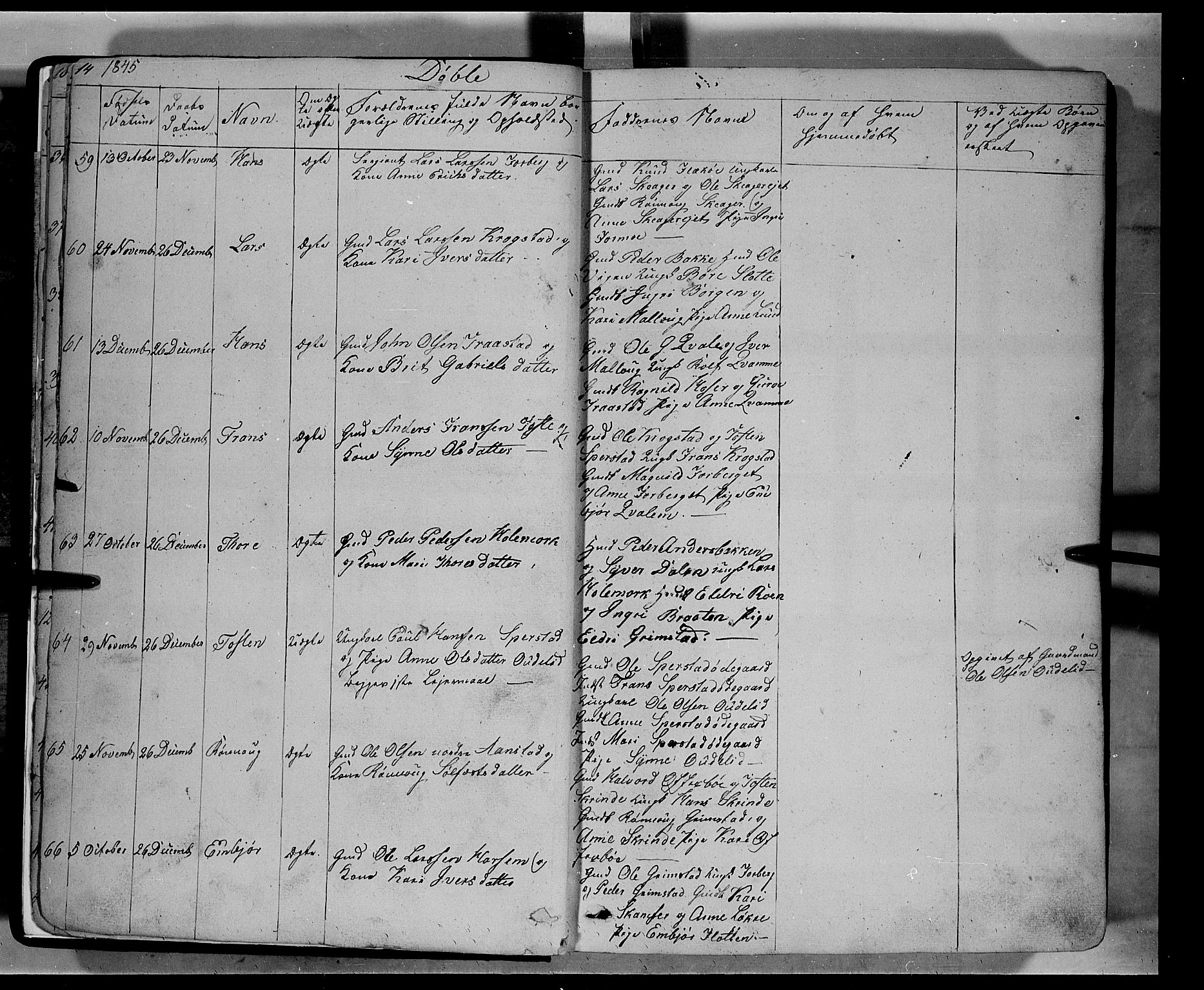 Lom prestekontor, AV/SAH-PREST-070/L/L0004: Klokkerbok nr. 4, 1845-1864, s. 14-15