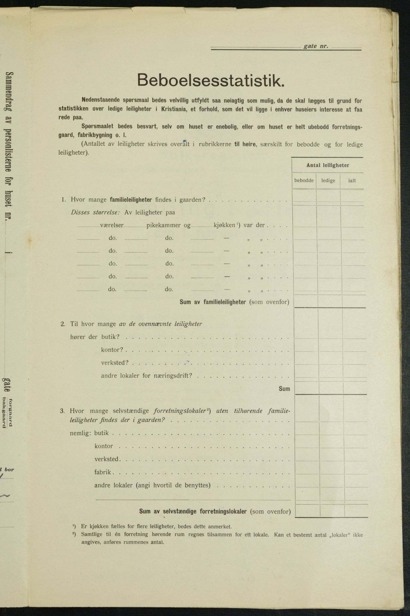 OBA, Kommunal folketelling 1.2.1913 for Kristiania, 1913, s. 128154