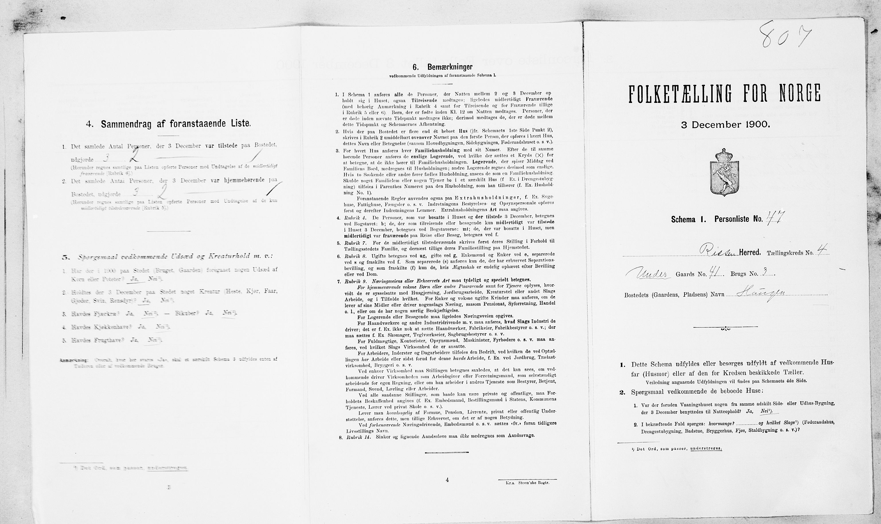 SAT, Folketelling 1900 for 1624 Rissa herred, 1900, s. 548