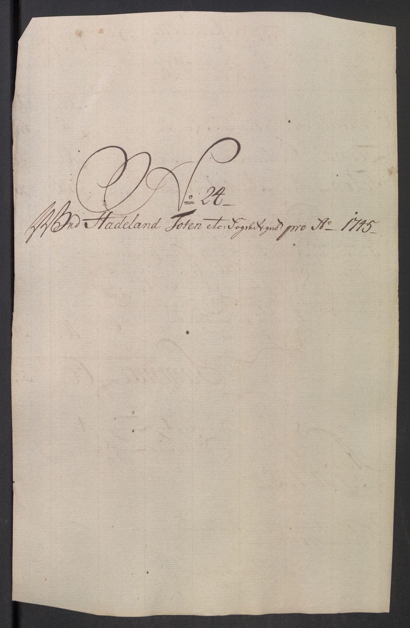 Rentekammeret inntil 1814, Reviderte regnskaper, Fogderegnskap, RA/EA-4092/R18/L1345: Fogderegnskap Hadeland, Toten og Valdres, 1745-1746, s. 120