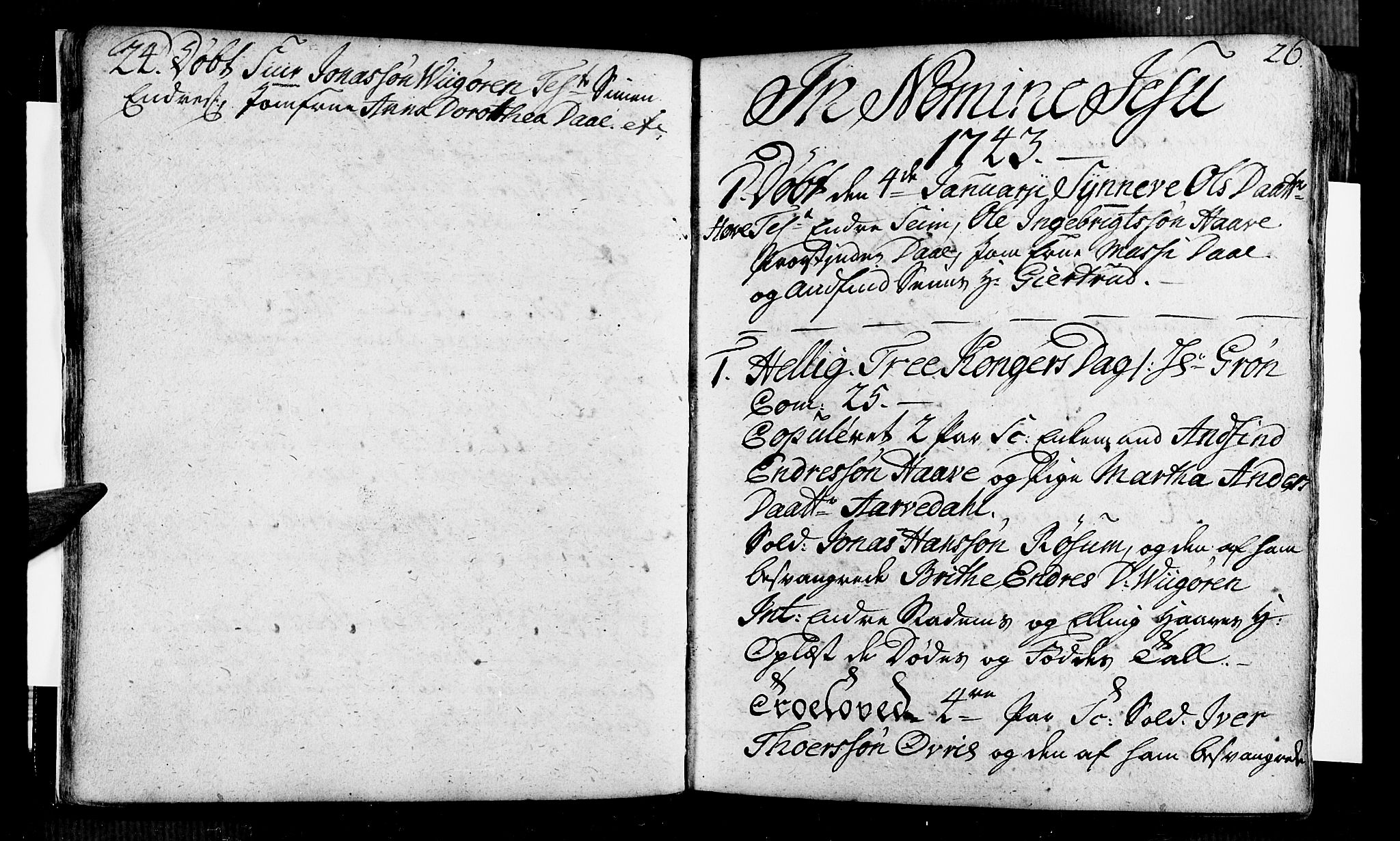 Vik sokneprestembete, SAB/A-81501: Ministerialbok nr. A 2 /1, 1740-1757, s. 26