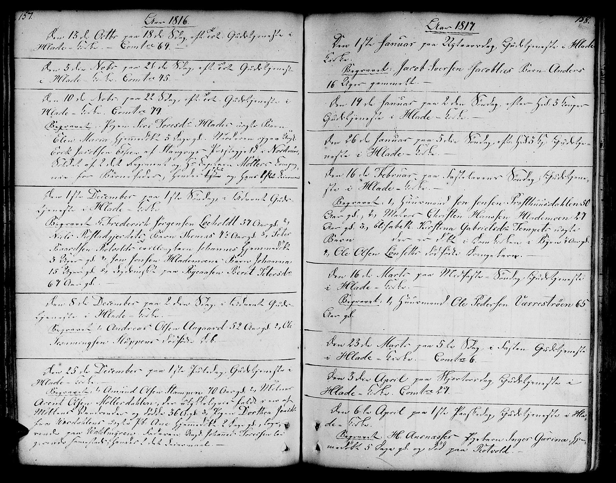 Ministerialprotokoller, klokkerbøker og fødselsregistre - Sør-Trøndelag, SAT/A-1456/606/L0280: Ministerialbok nr. 606A02 /1, 1781-1817, s. 157-158