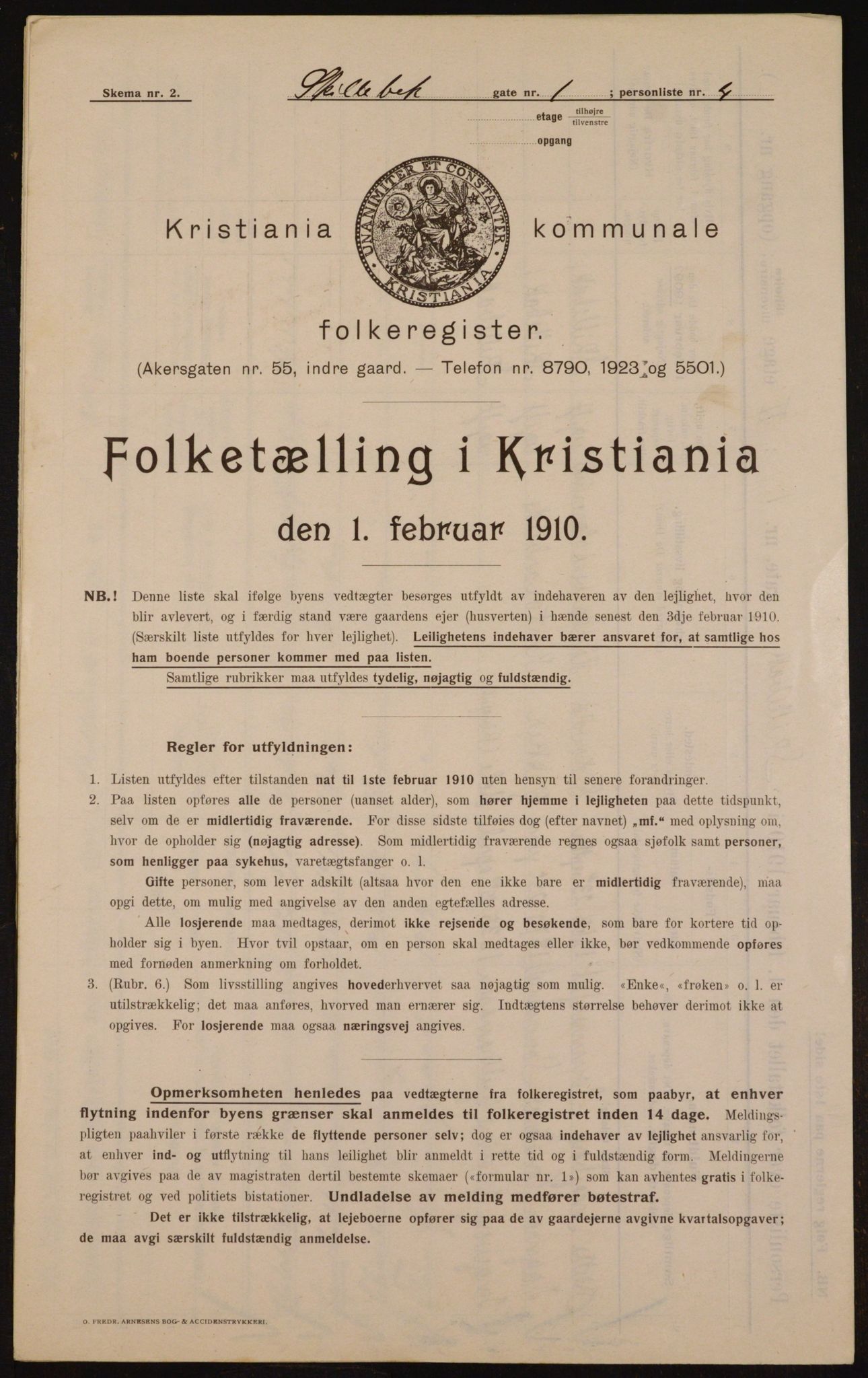 OBA, Kommunal folketelling 1.2.1910 for Kristiania, 1910, s. 91027