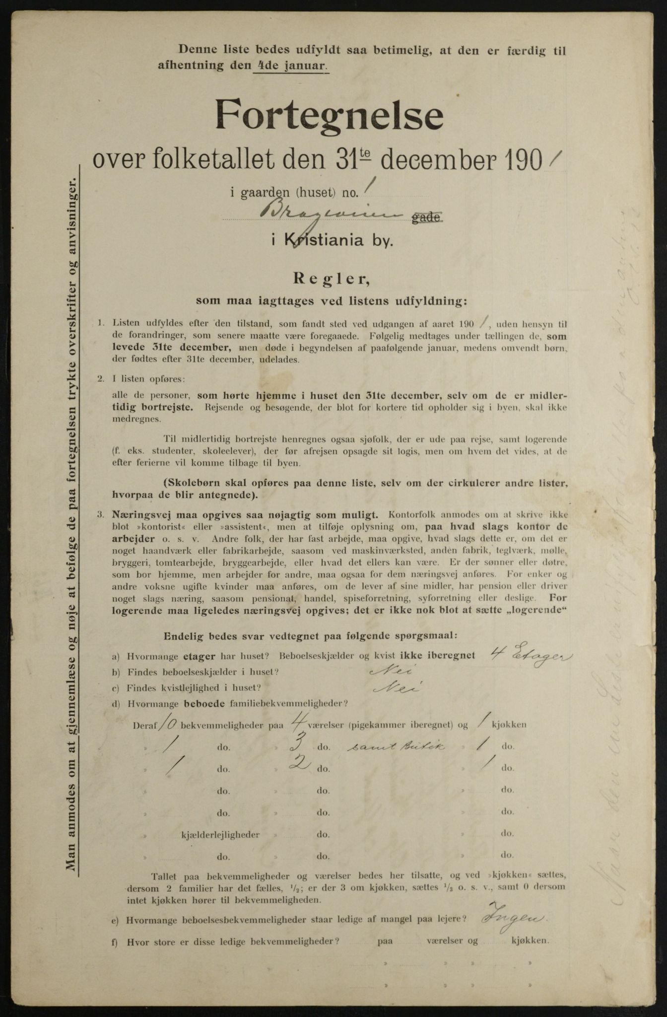 OBA, Kommunal folketelling 31.12.1901 for Kristiania kjøpstad, 1901, s. 1340