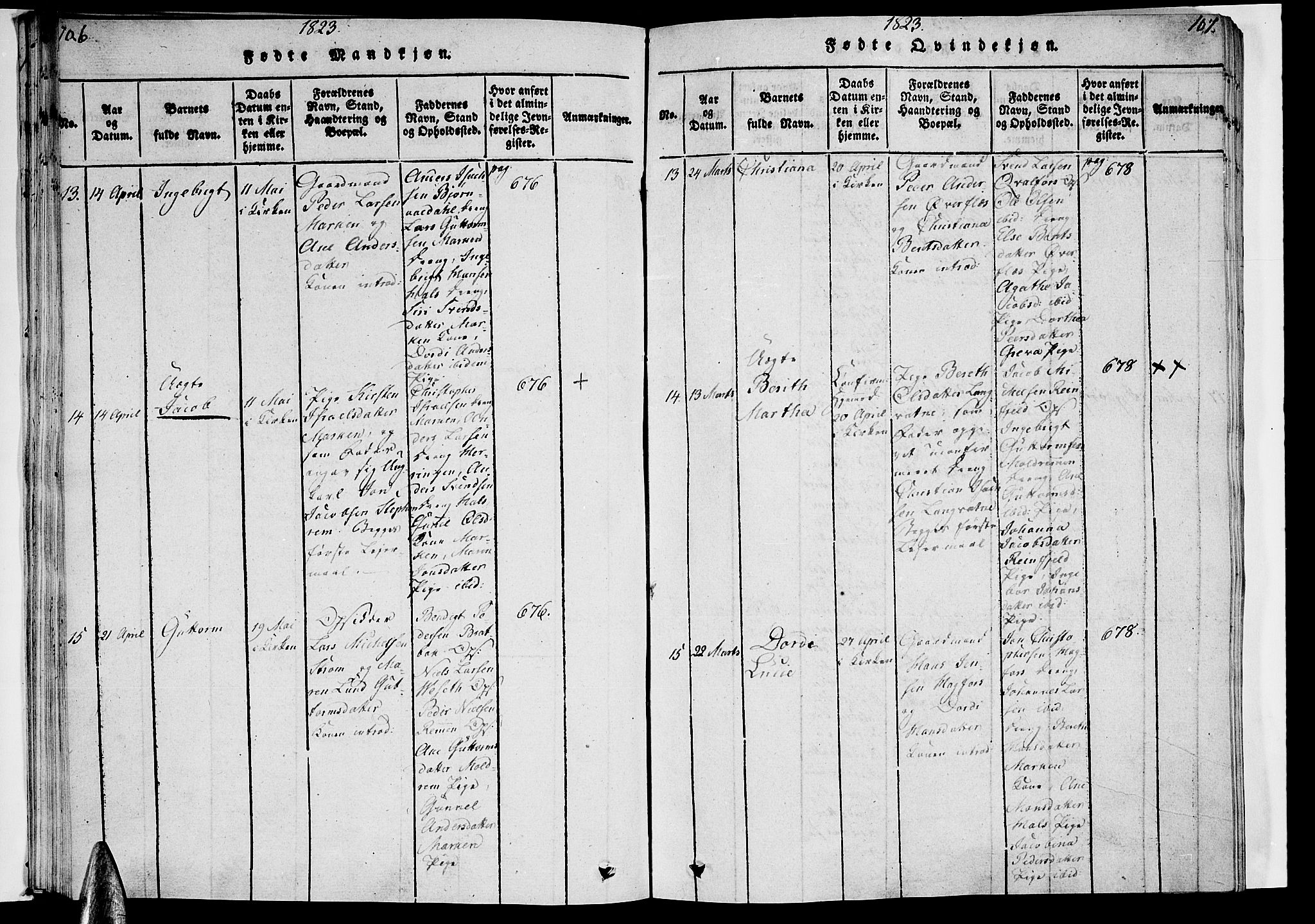 Ministerialprotokoller, klokkerbøker og fødselsregistre - Nordland, AV/SAT-A-1459/820/L0288: Ministerialbok nr. 820A09, 1820-1825, s. 106-107