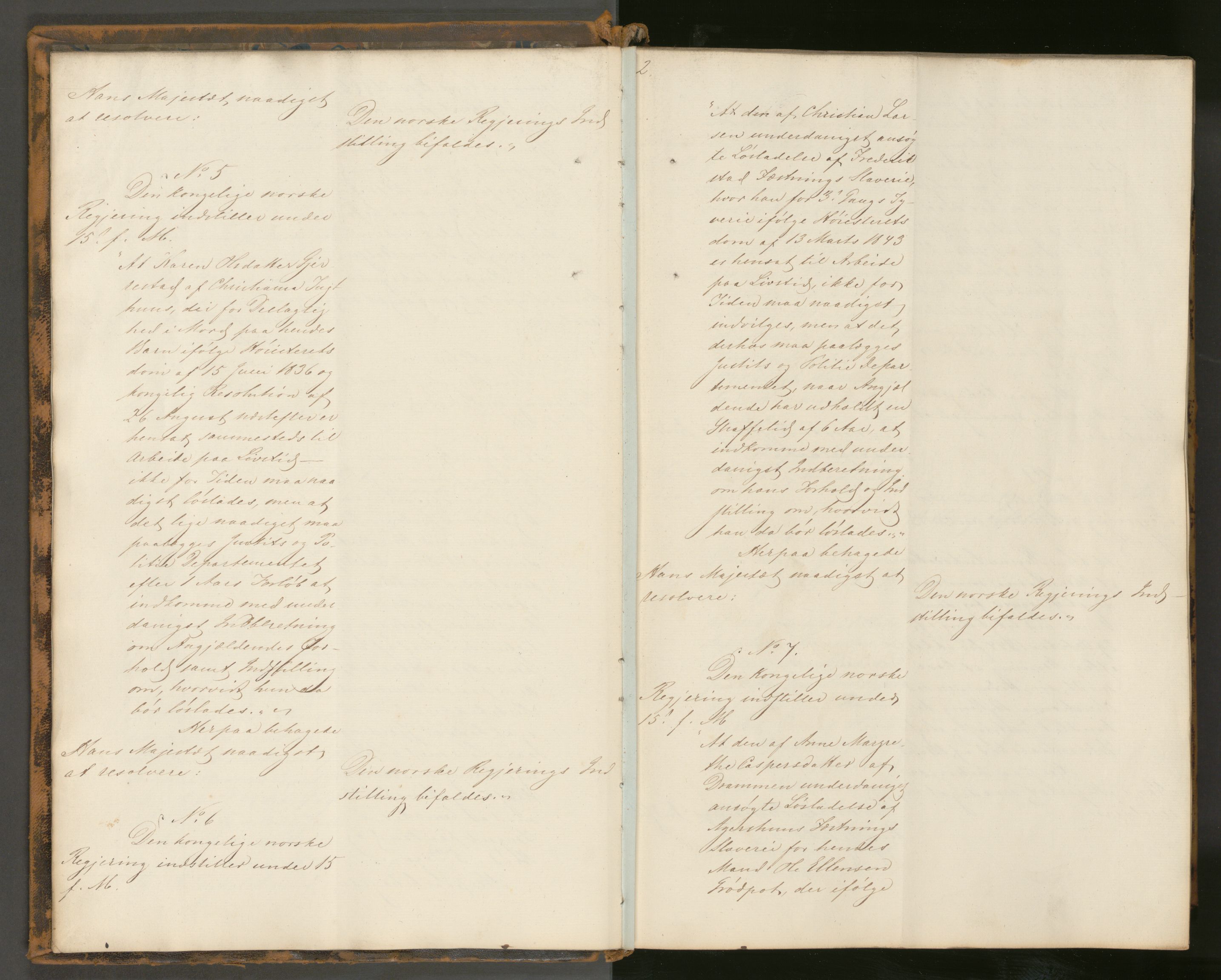 Statsrådssekretariatet, AV/RA-S-1001/A/Ab/L0067: Kgl. res. nr. 1-793, 1. halvår, 1848