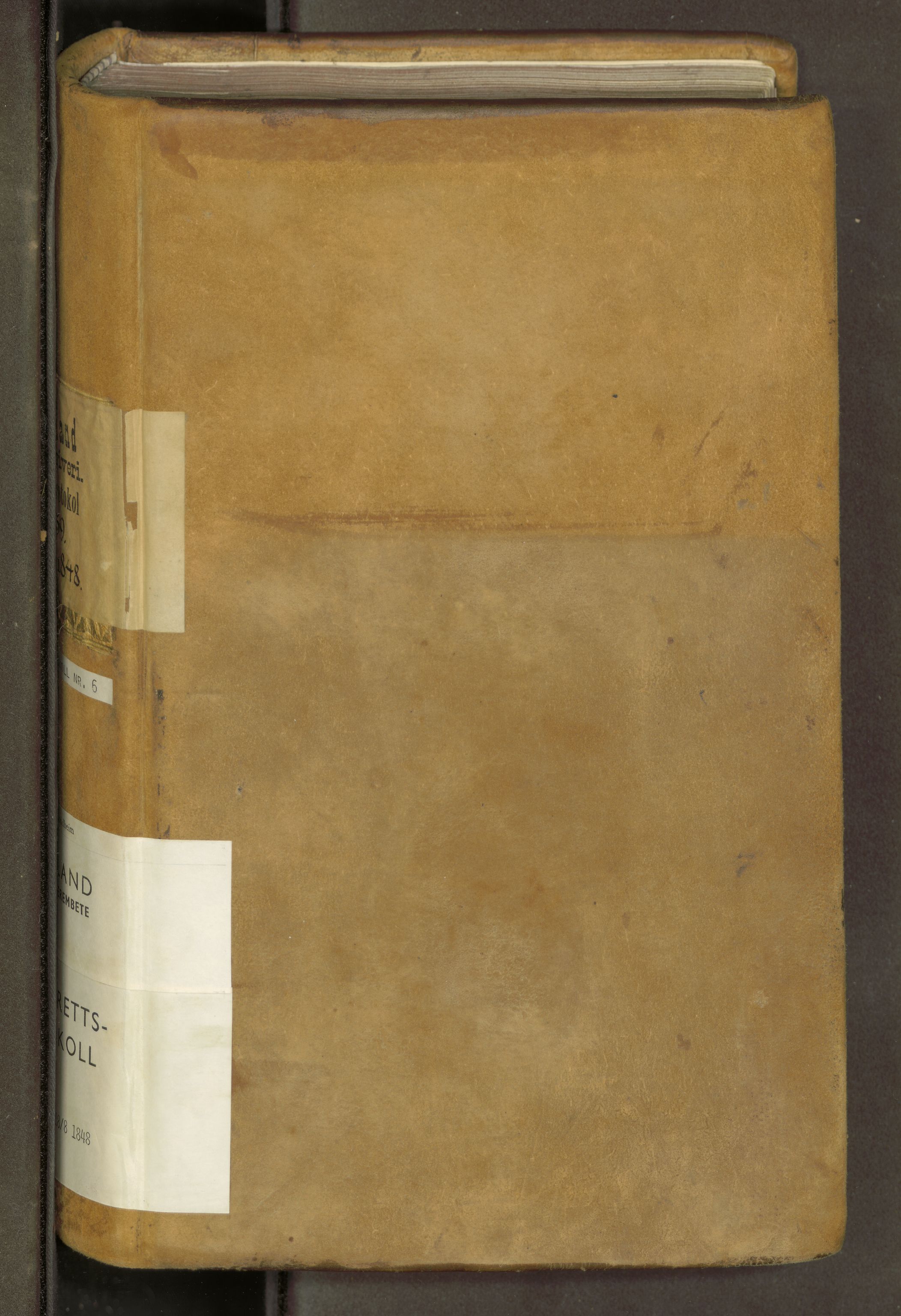 Helgeland sorenskriveri, SAT/A-0004/1/1B/L0008: Ekstrarettsprotokoll 6 (39), 1844-1848